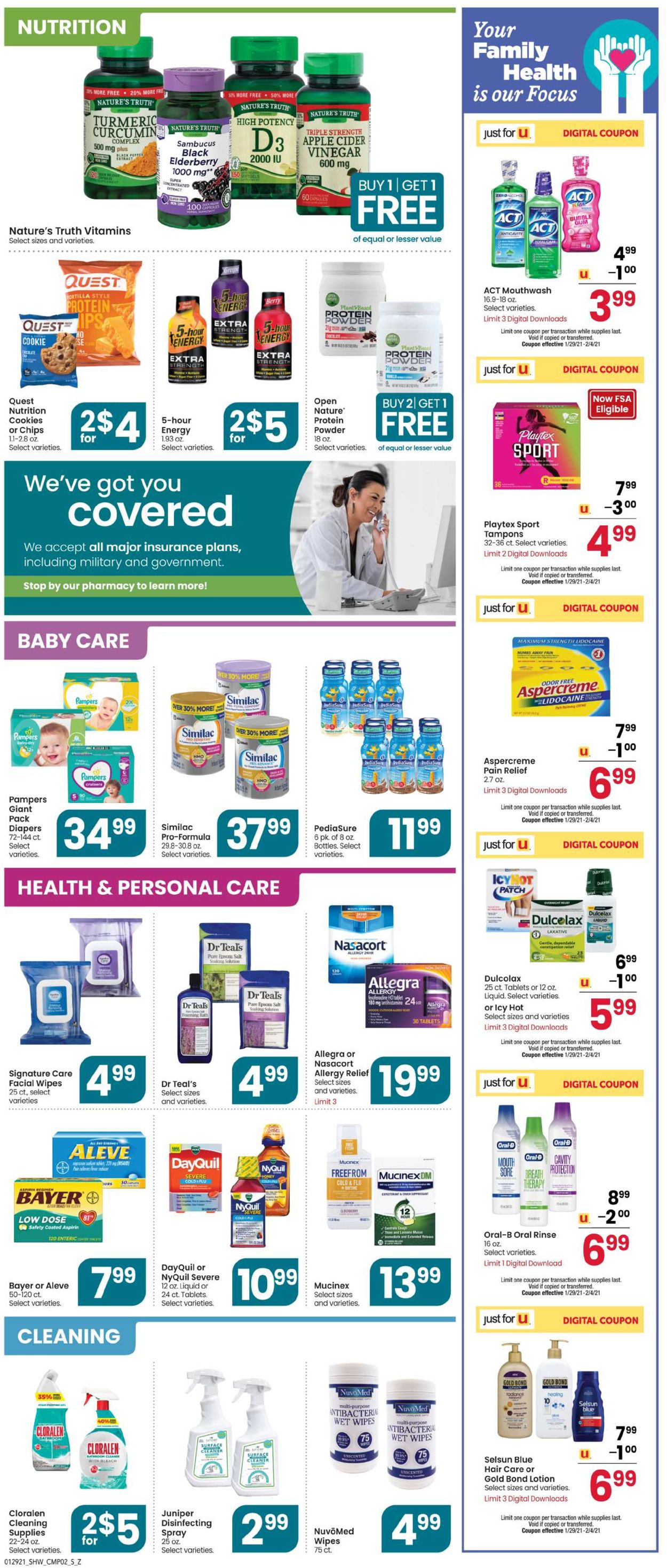 Shaw’s Ad from 01/29/2021