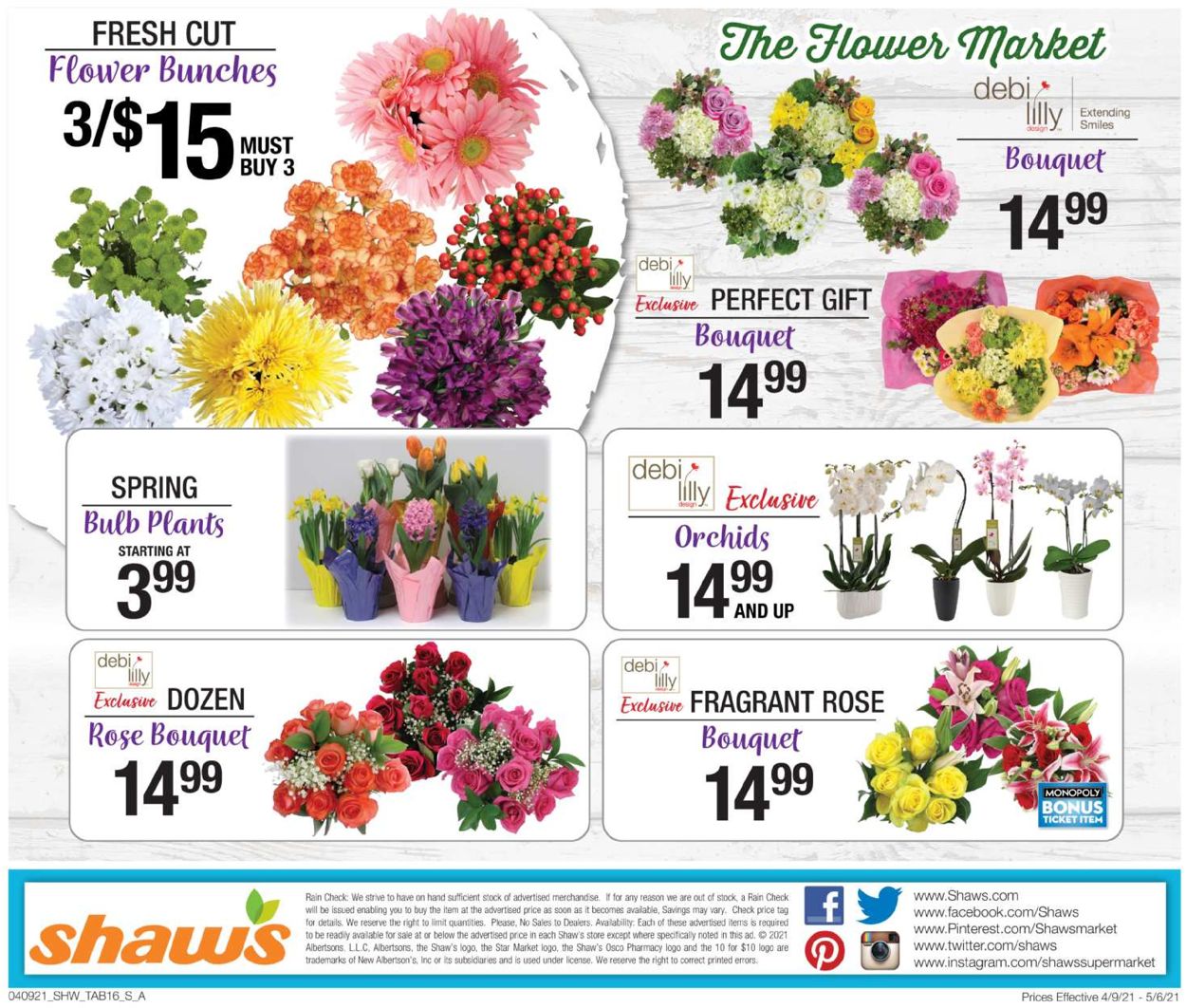 Shaw’s Ad from 04/09/2021