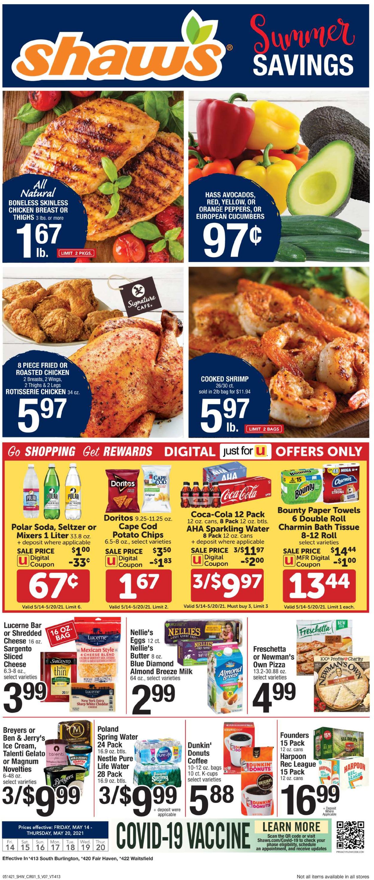 Shaw’s Ad from 05/14/2021