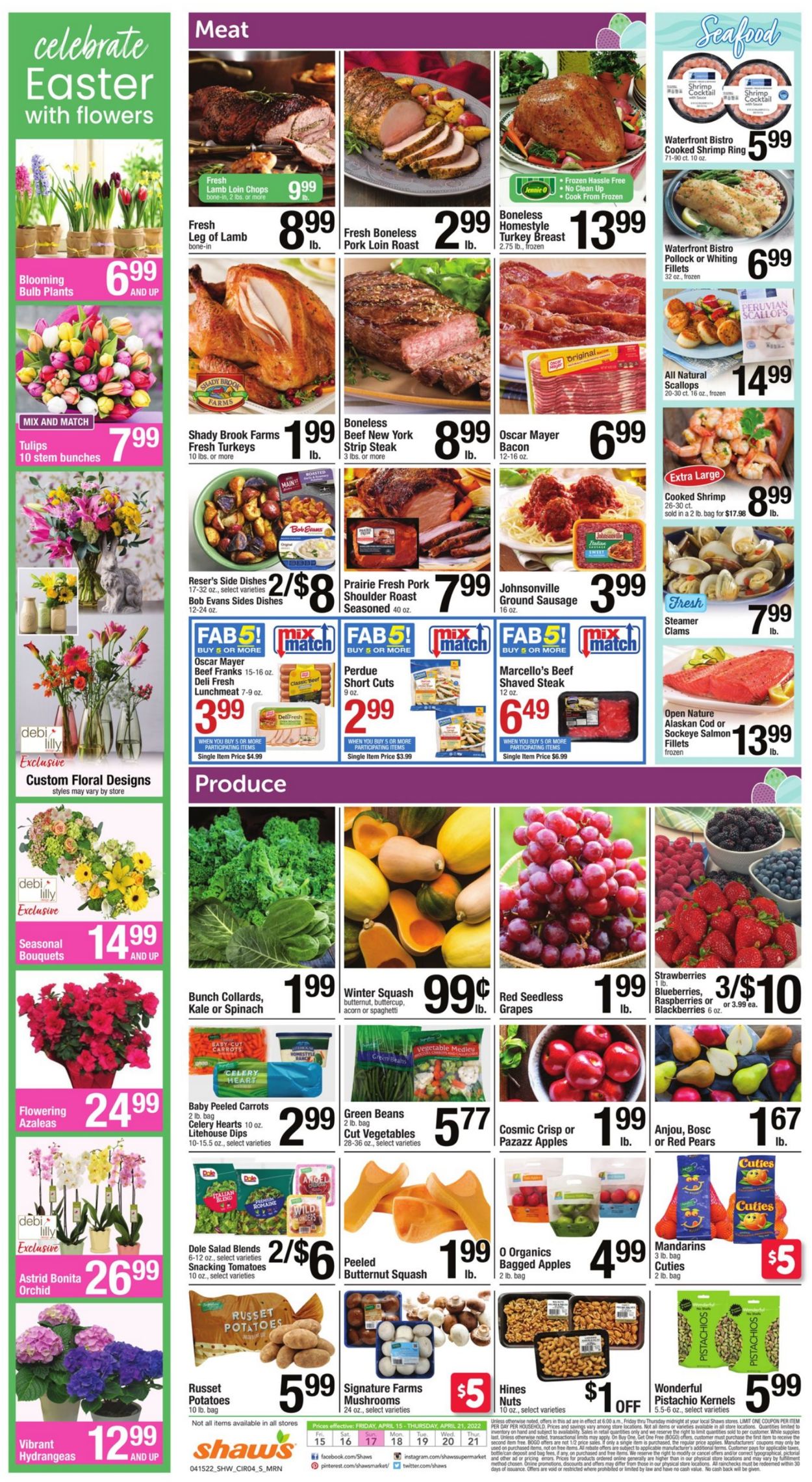 Shaw’s Ad from 04/15/2022