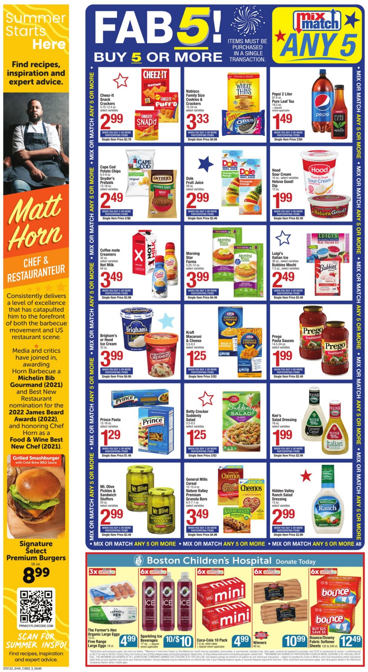 Shaw’s Ad from 07/01/2022