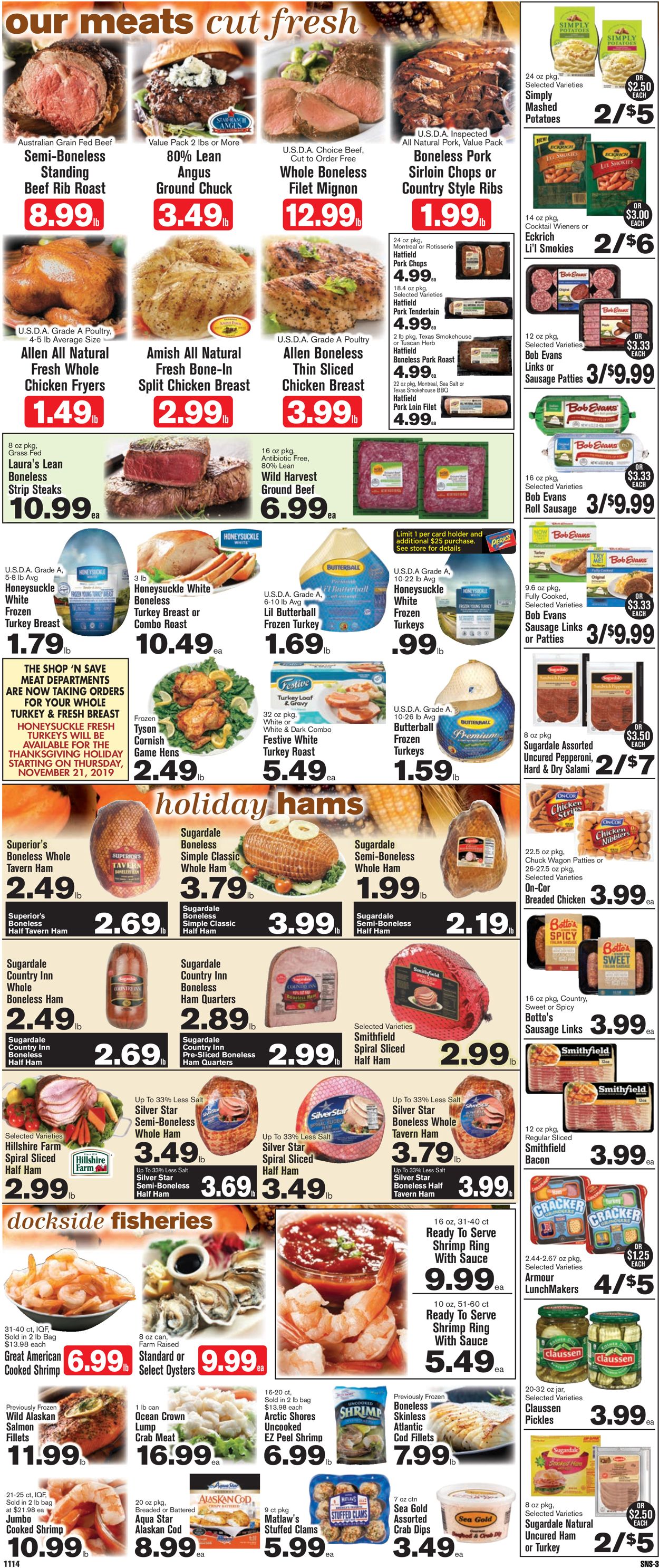 Shop ‘n Save (Pittsburgh) Ad from 11/14/2019