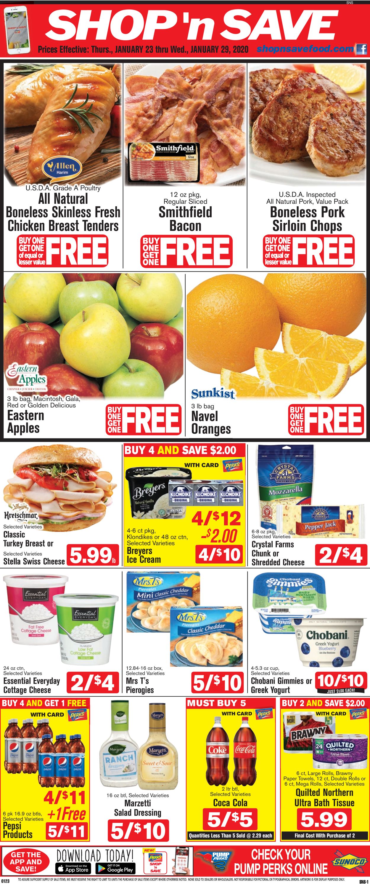 Shop ‘n Save (Pittsburgh) Ad from 01/23/2020