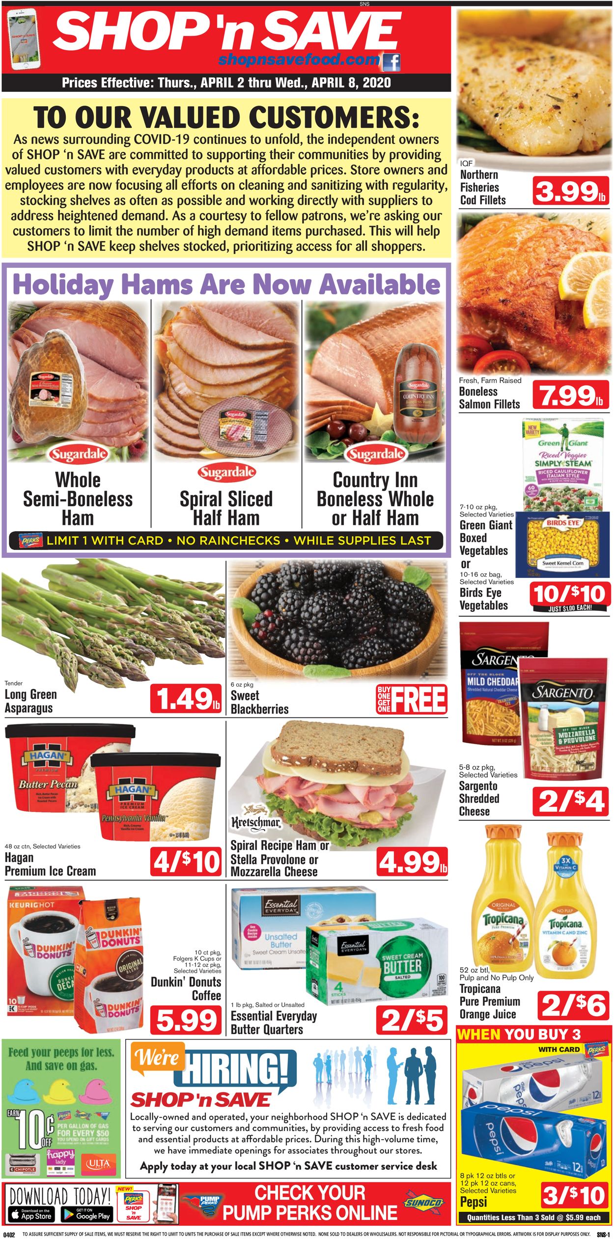 Shop ‘n Save (Pittsburgh) Ad from 04/02/2020