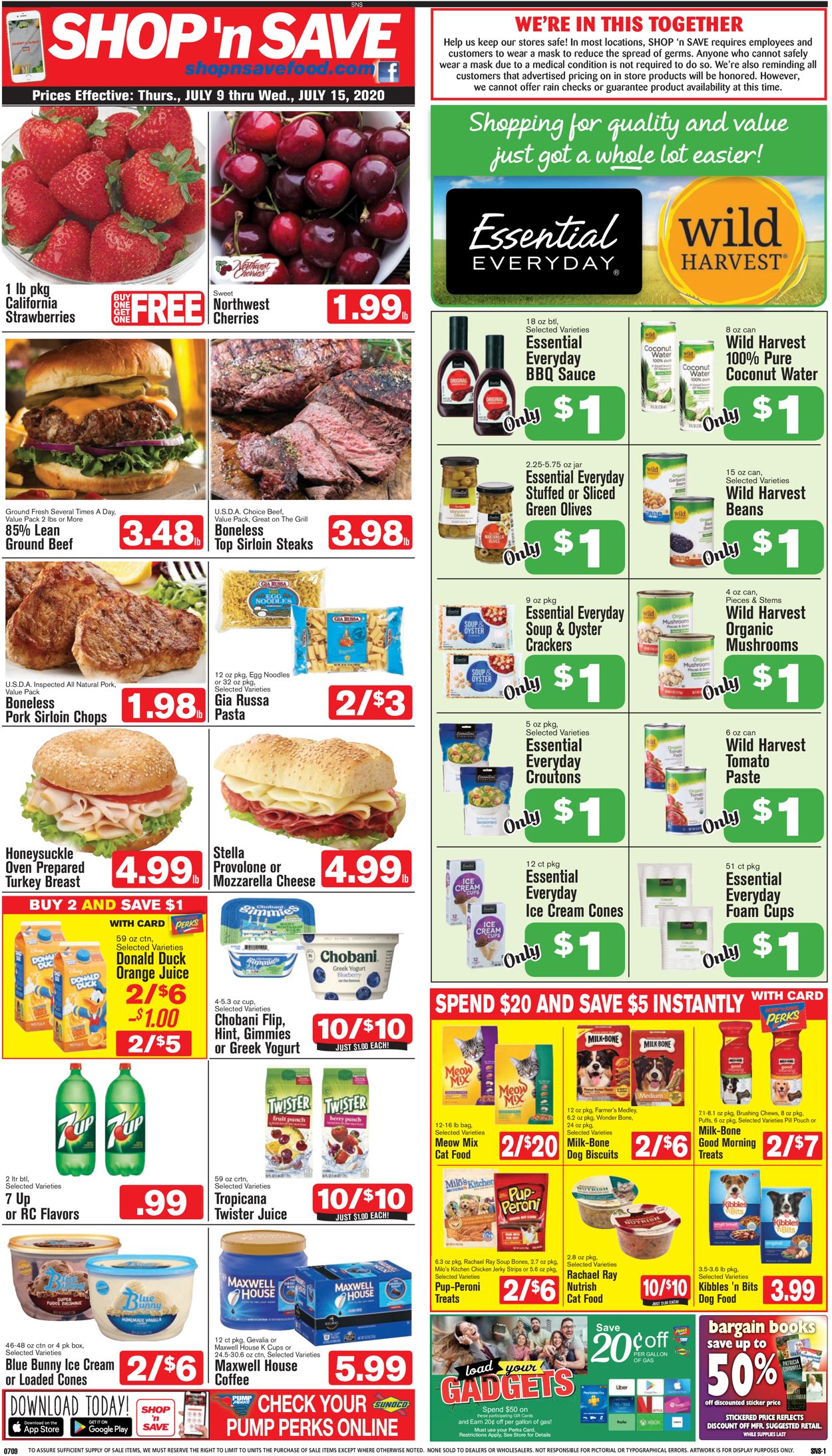 Shop ‘n Save (Pittsburgh) Ad from 07/09/2020
