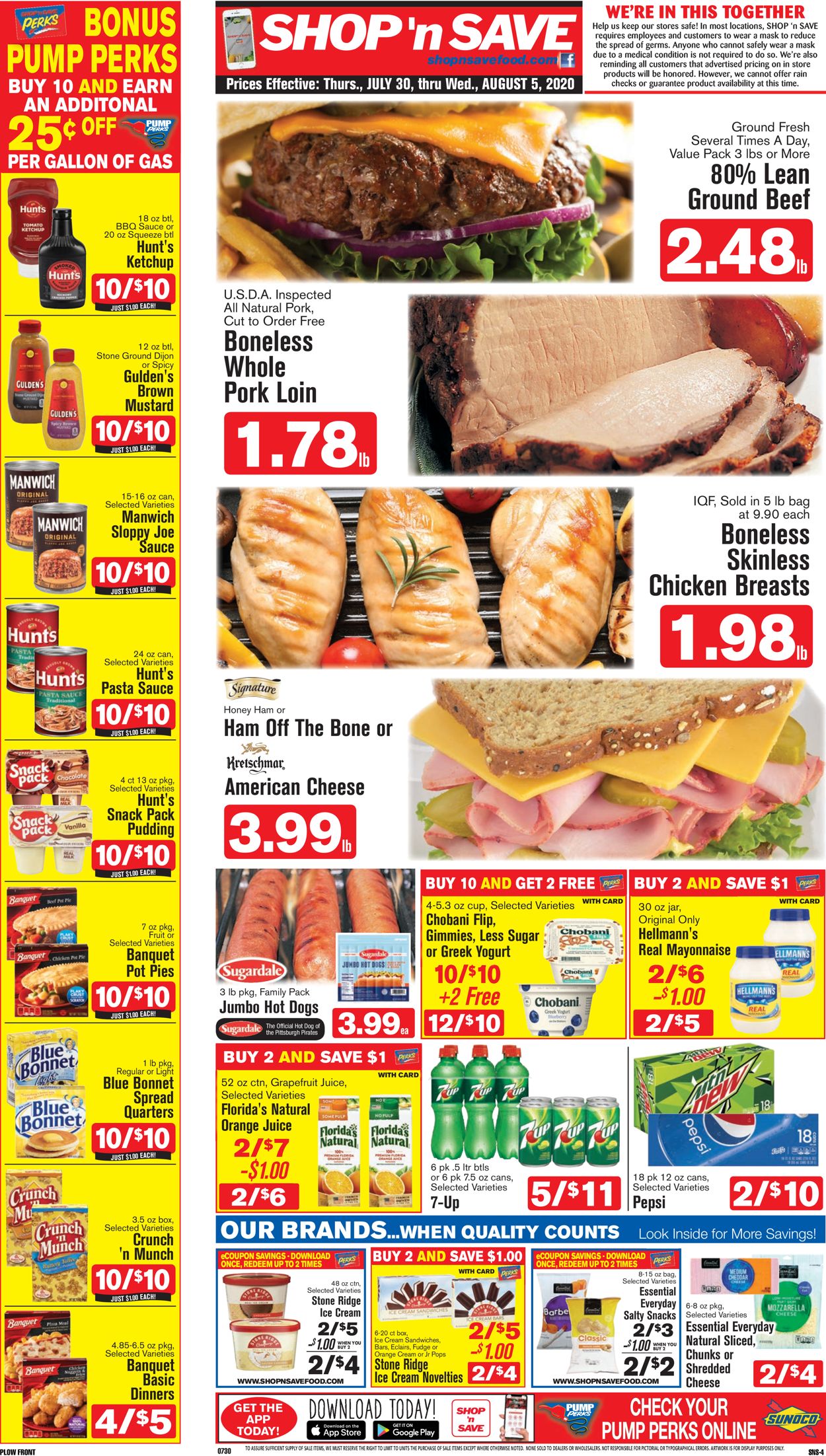 Shop ‘n Save (Pittsburgh) Ad from 07/30/2020