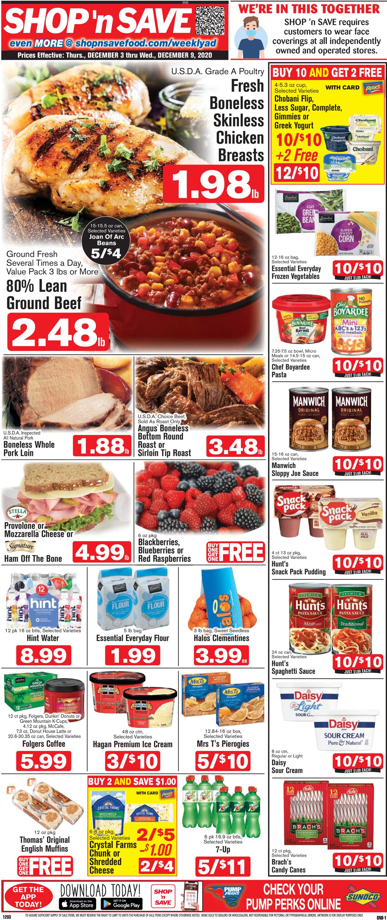 Shop ‘n Save (Pittsburgh) Ad from 12/03/2020