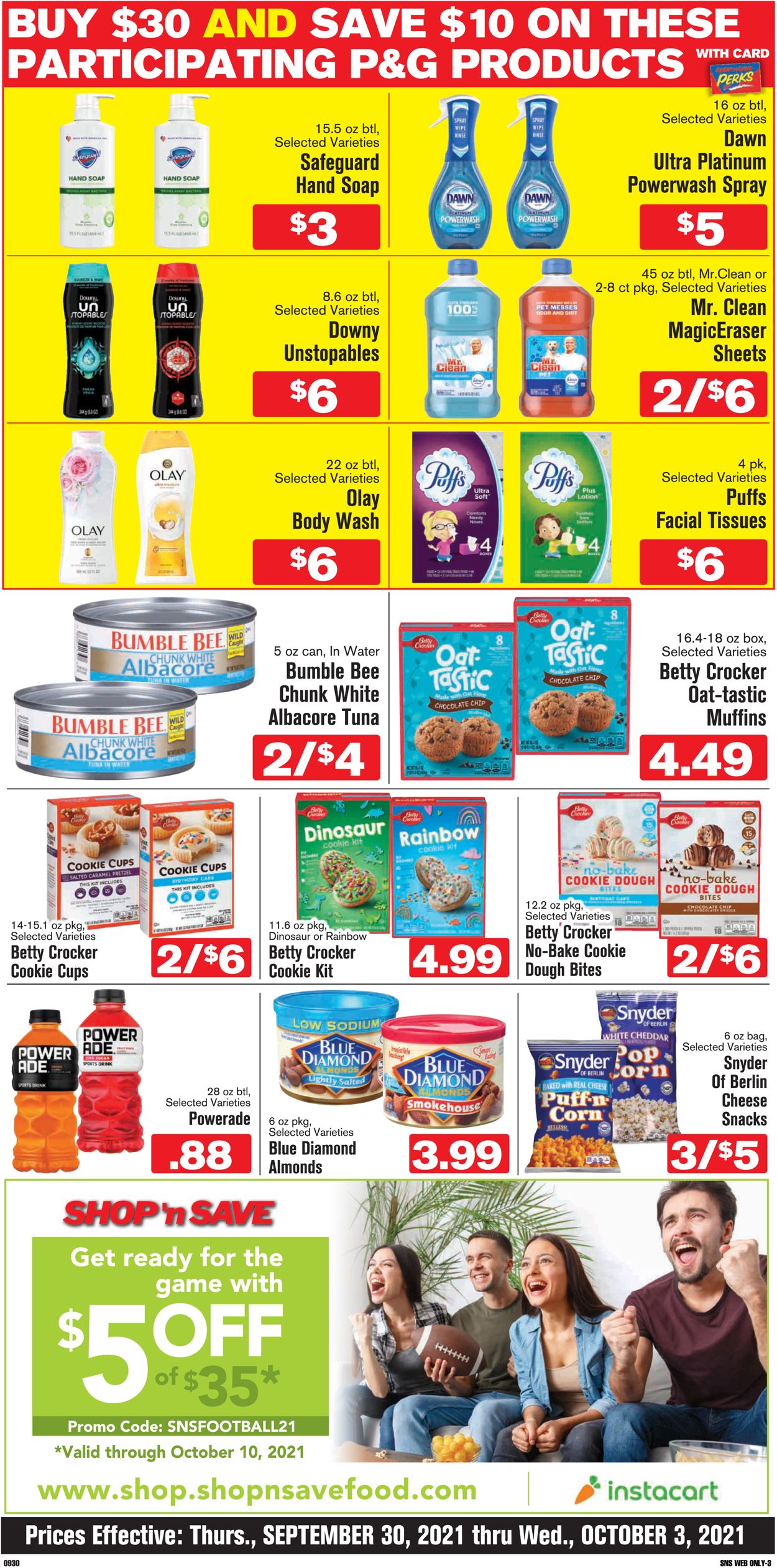 Shop ‘n Save (Pittsburgh) Ad from 09/30/2021