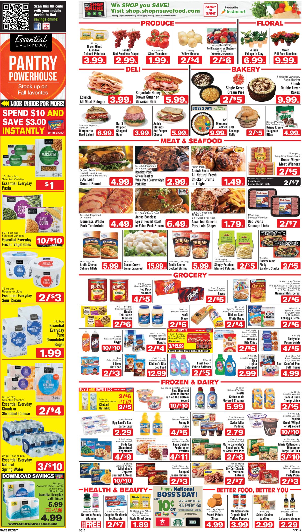 Shop ‘n Save (Pittsburgh) Ad from 10/14/2021