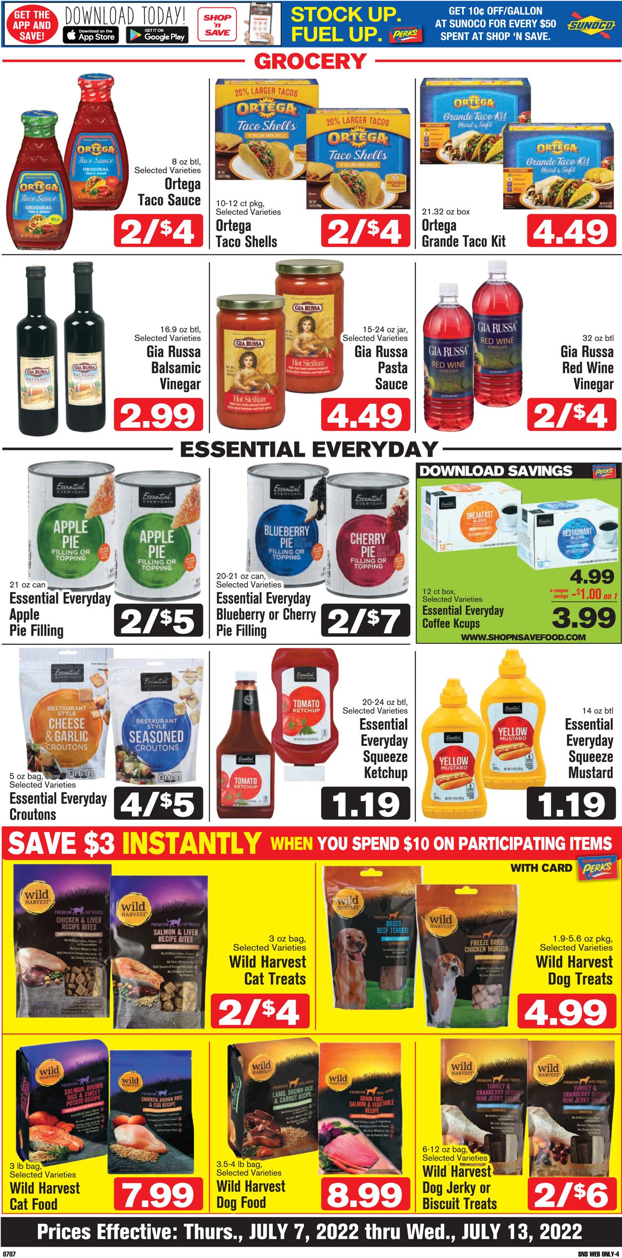 Shop ‘n Save (Pittsburgh) Ad from 07/07/2022