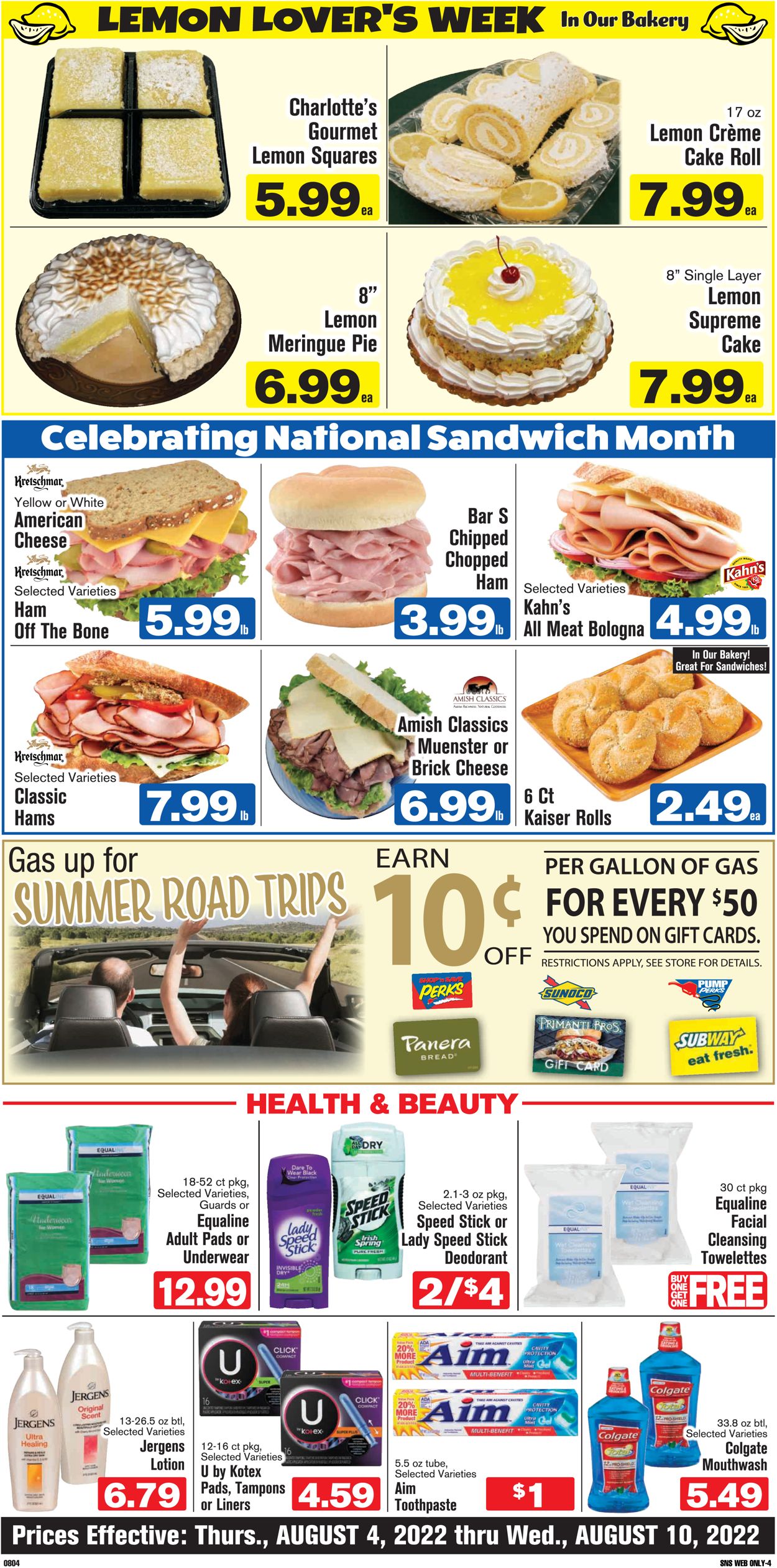 Shop ‘n Save (Pittsburgh) Ad from 08/04/2022