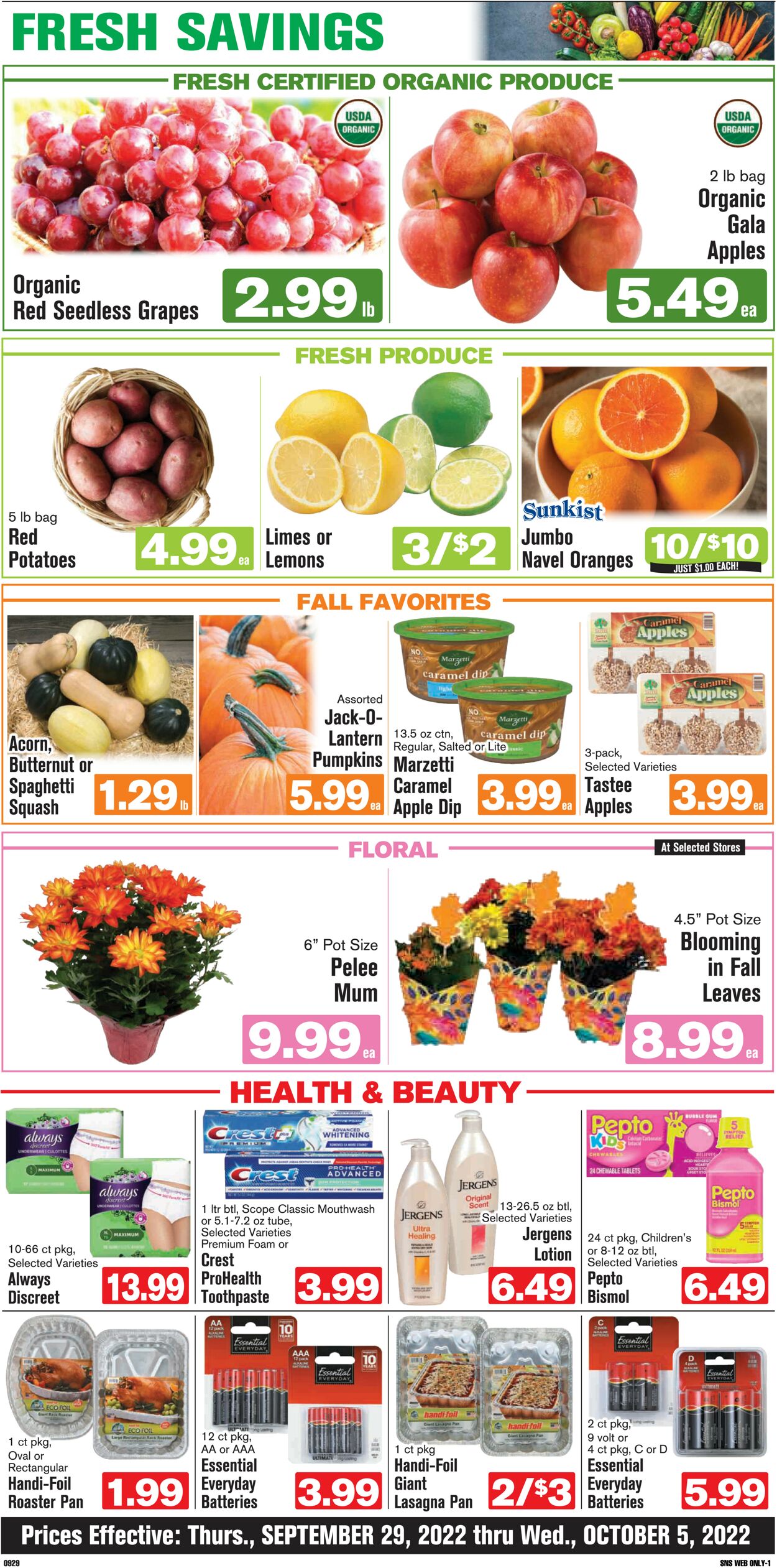 Shop ‘n Save (Pittsburgh) Ad from 09/29/2022