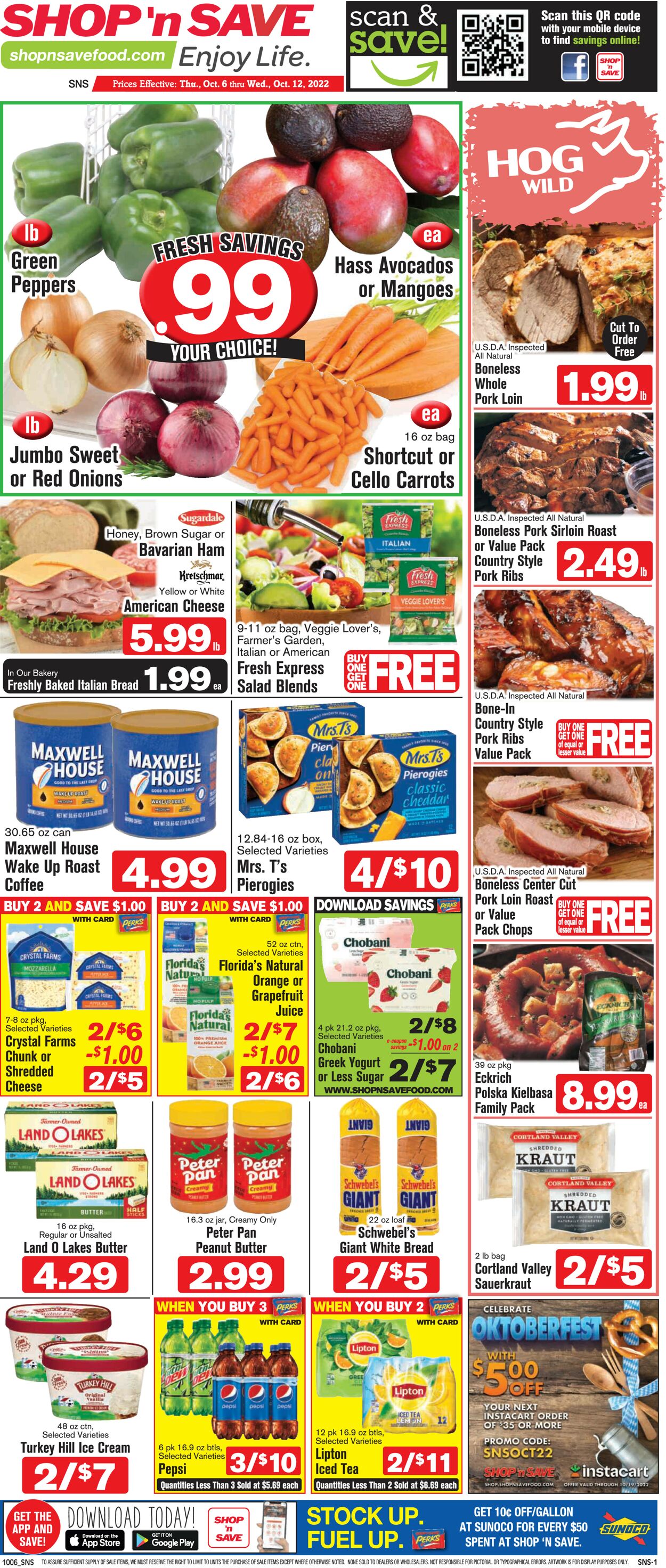 Shop ‘n Save (Pittsburgh) Ad from 10/06/2022