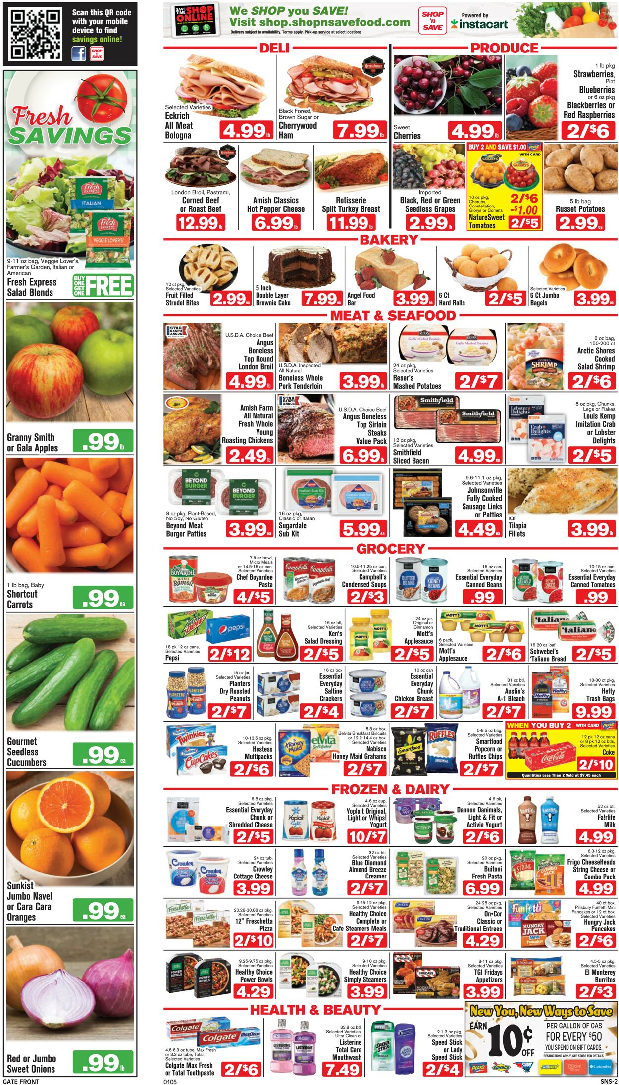 Shop ‘n Save (Pittsburgh) Ad from 01/05/2023