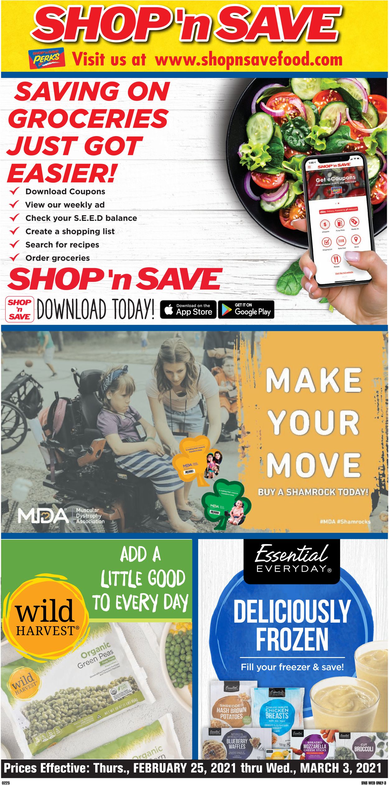 Shop ‘n Save Ad from 02/25/2021