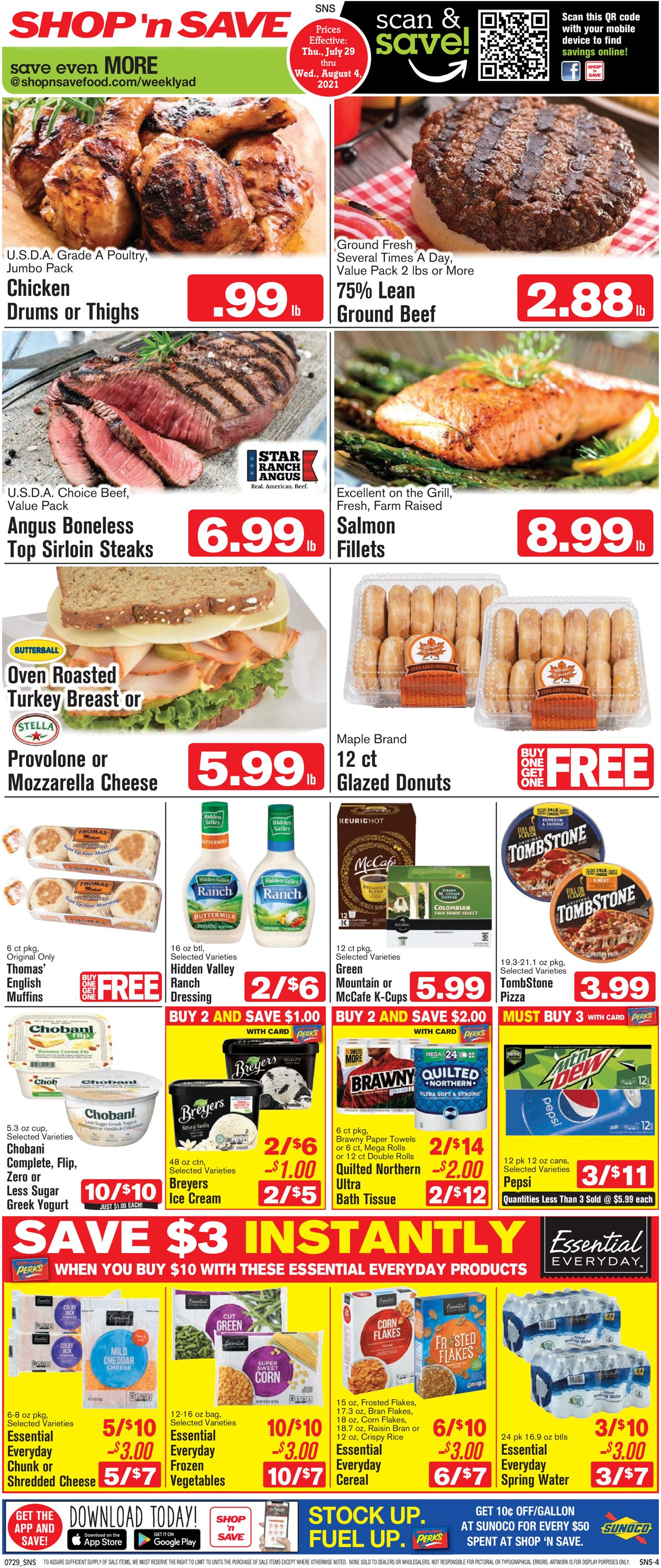 Shop ‘n Save Ad from 07/29/2021