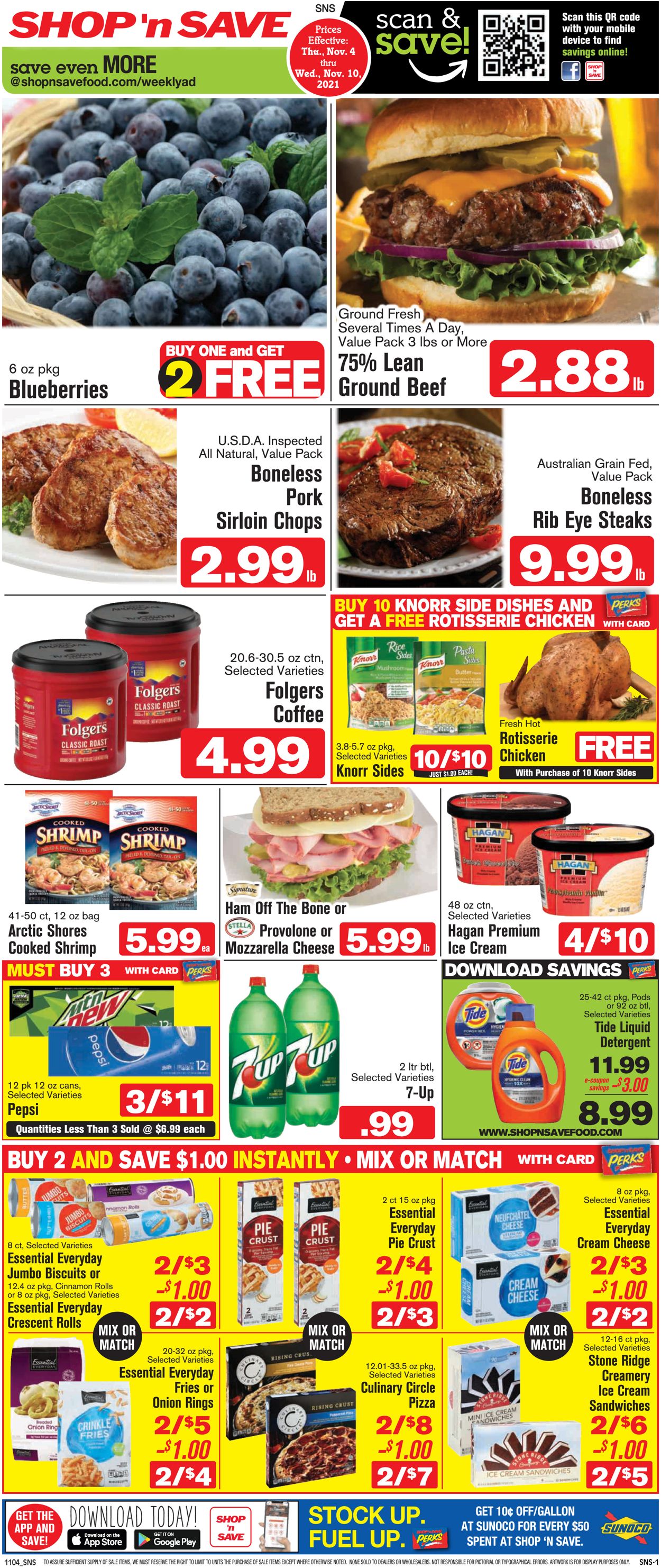 Shop ‘n Save Ad from 11/04/2021