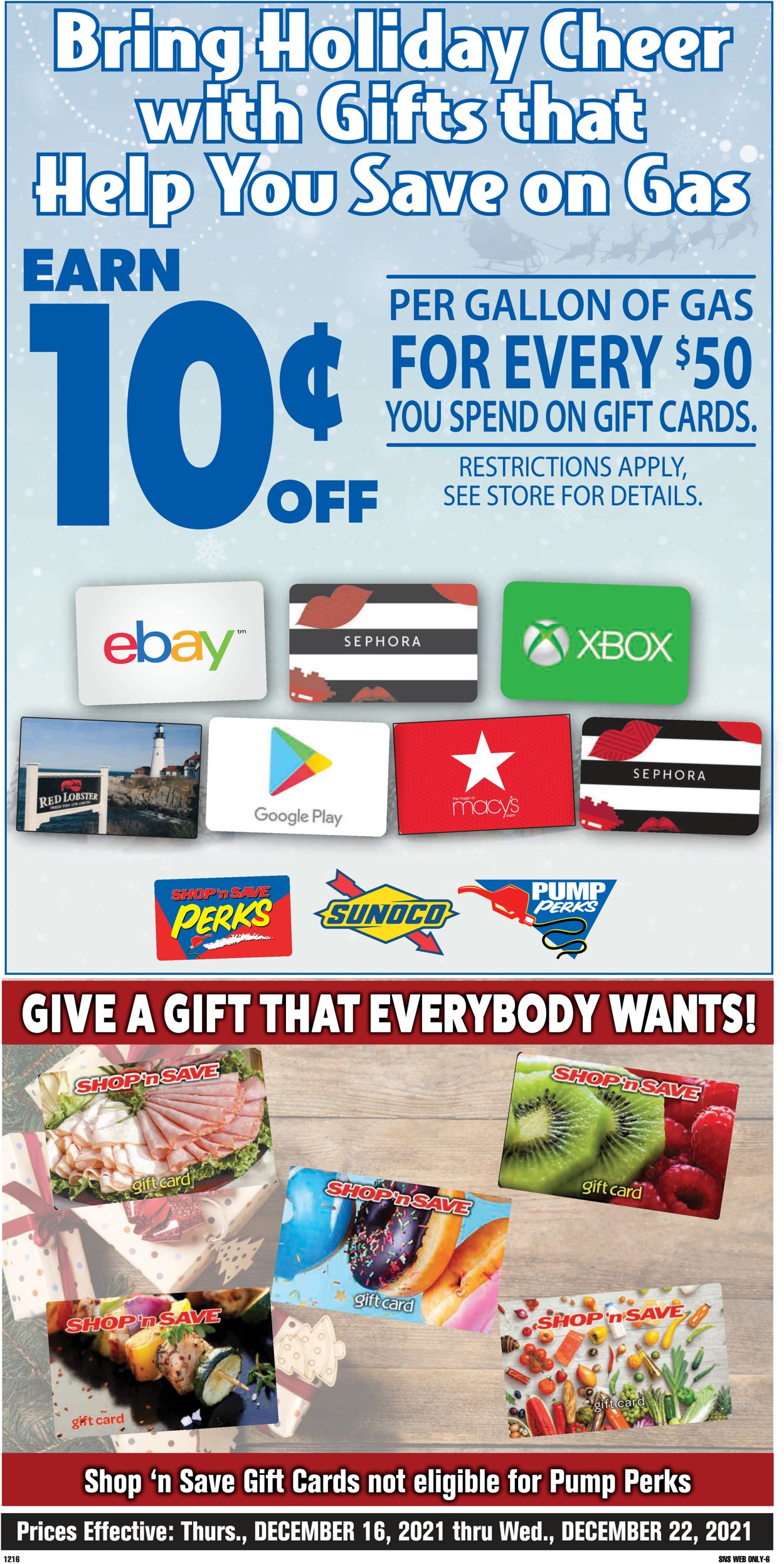 Shop ‘n Save Ad from 12/16/2021