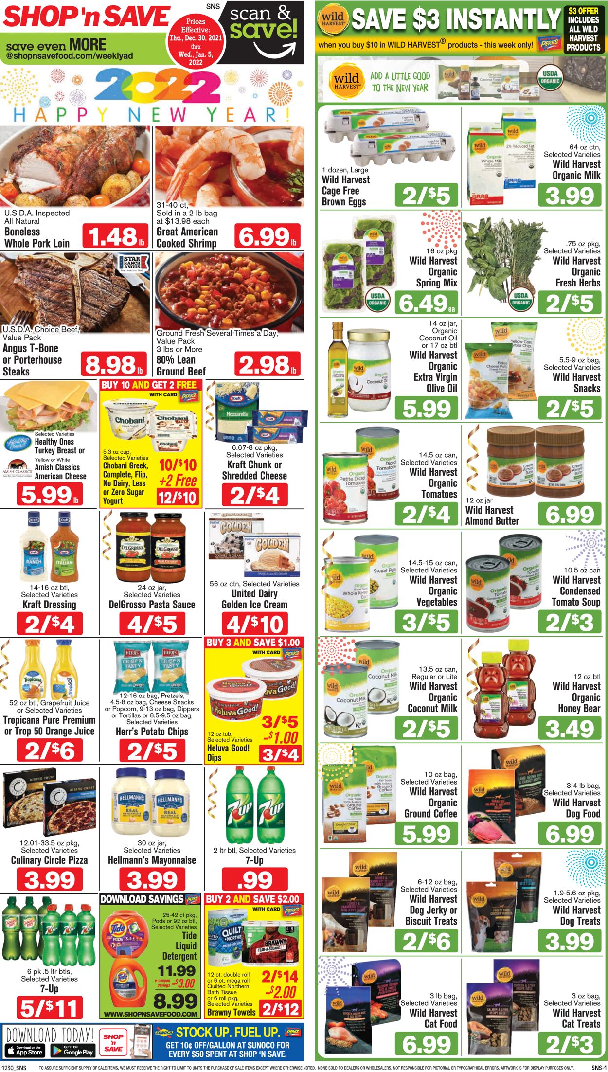 Shop ‘n Save Ad from 12/30/2021