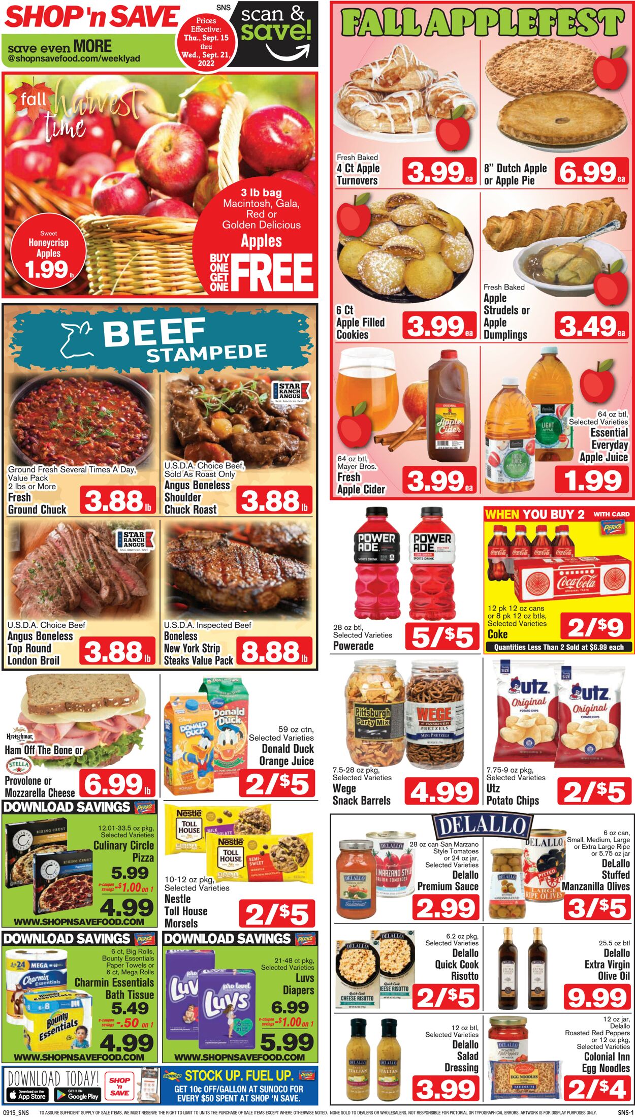 Shop ‘n Save Ad from 09/15/2022