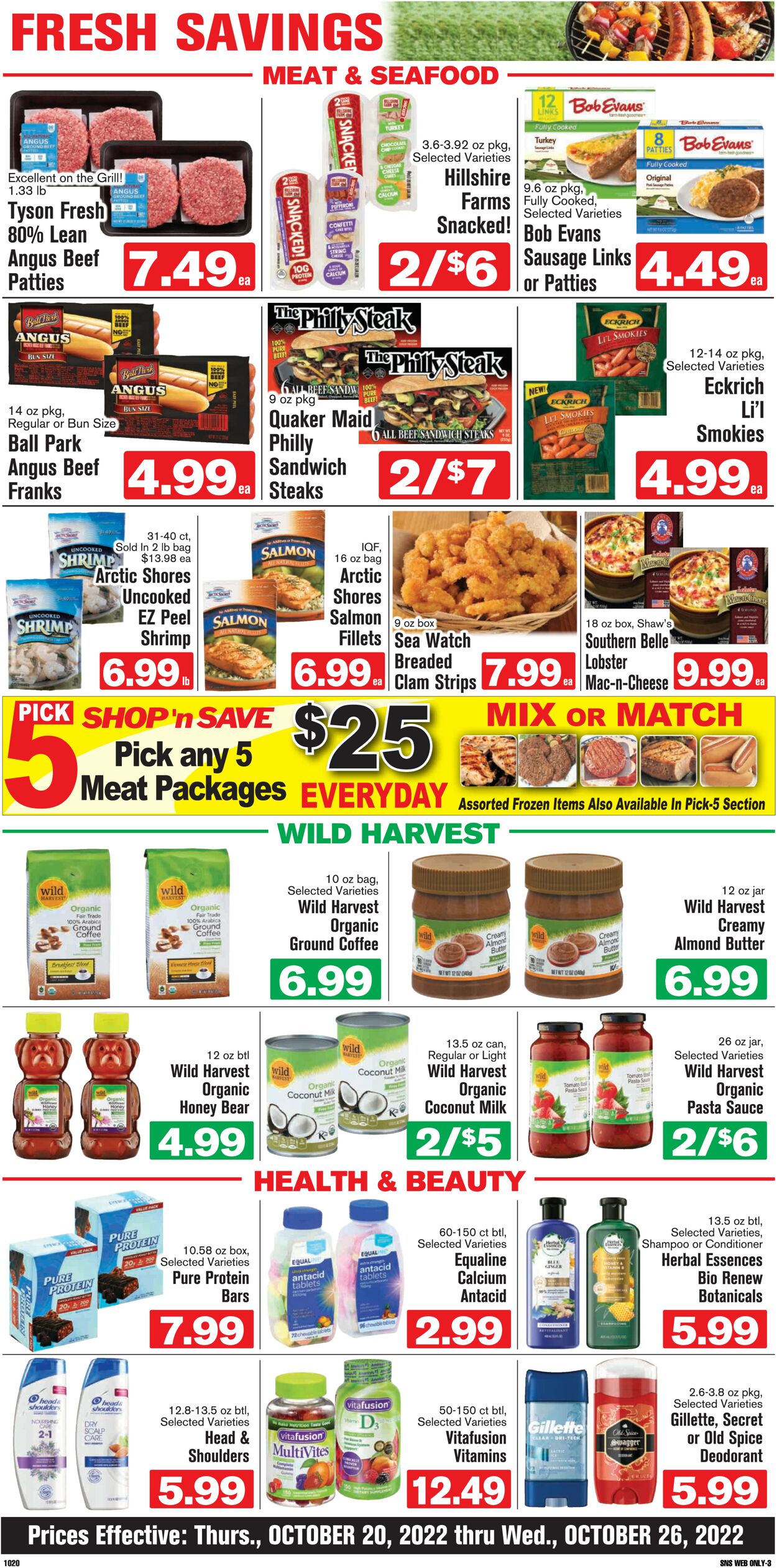 Shop ‘n Save Ad from 10/20/2022