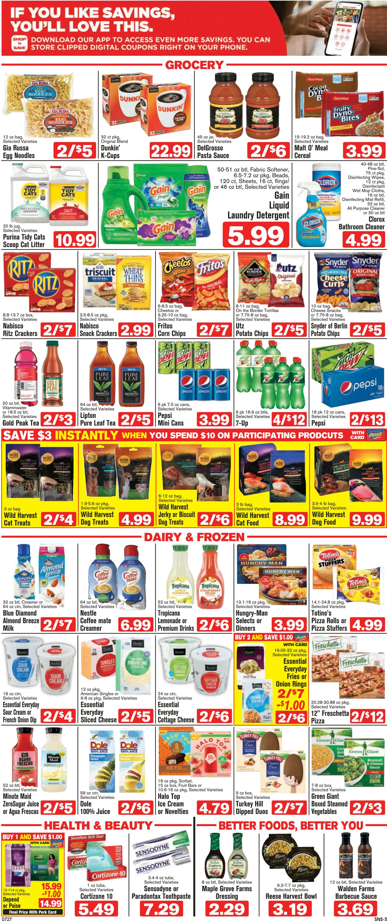 Shop ‘n Save (Pittsburgh) Ad from 07/27/2023
