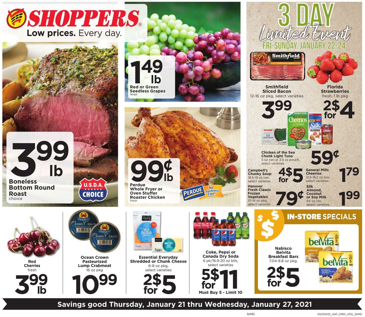 Shoppers Food & Pharmacy Ad from 01/21/2021