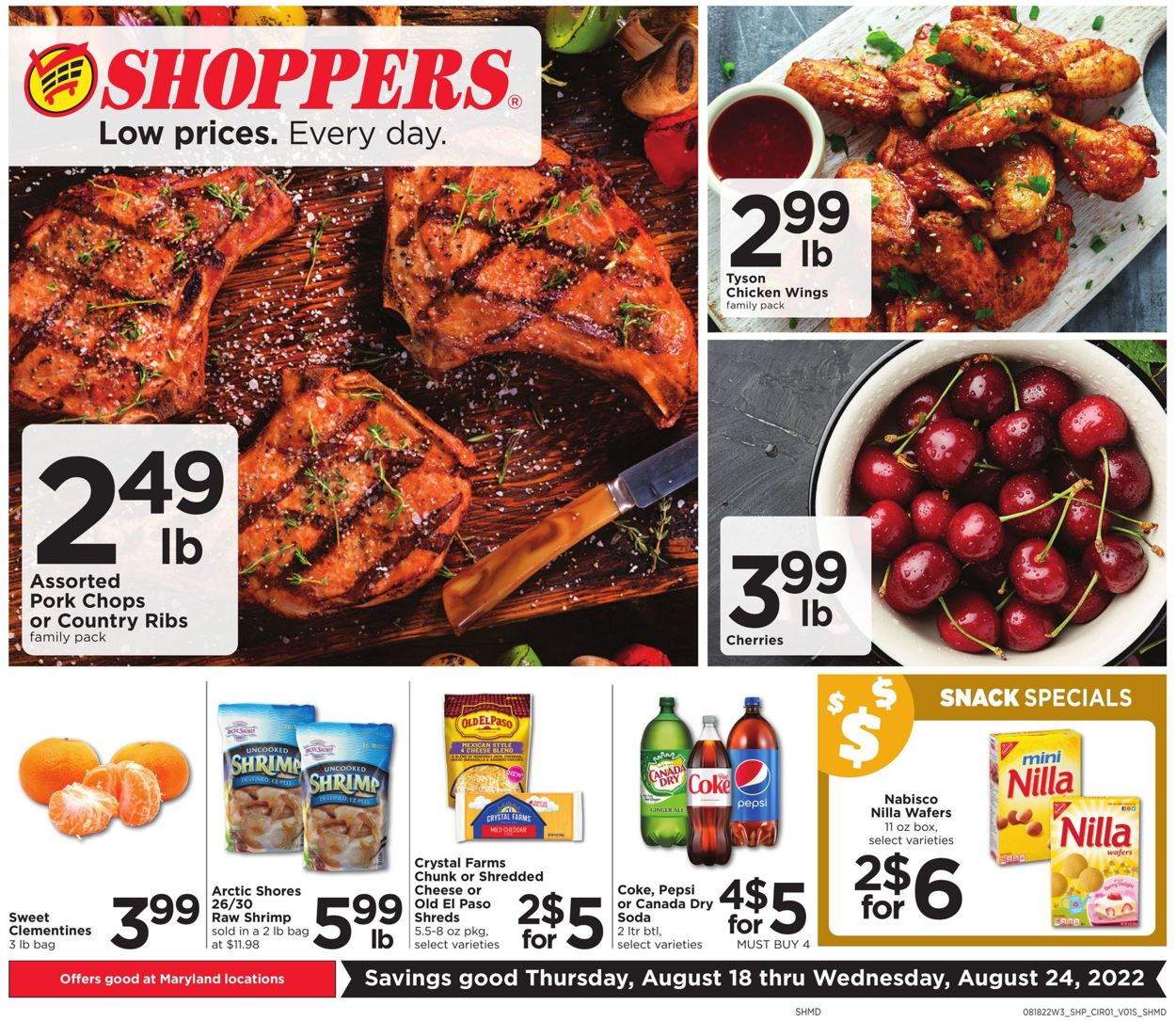 Shoppers Food & Pharmacy Ad from 08/18/2022