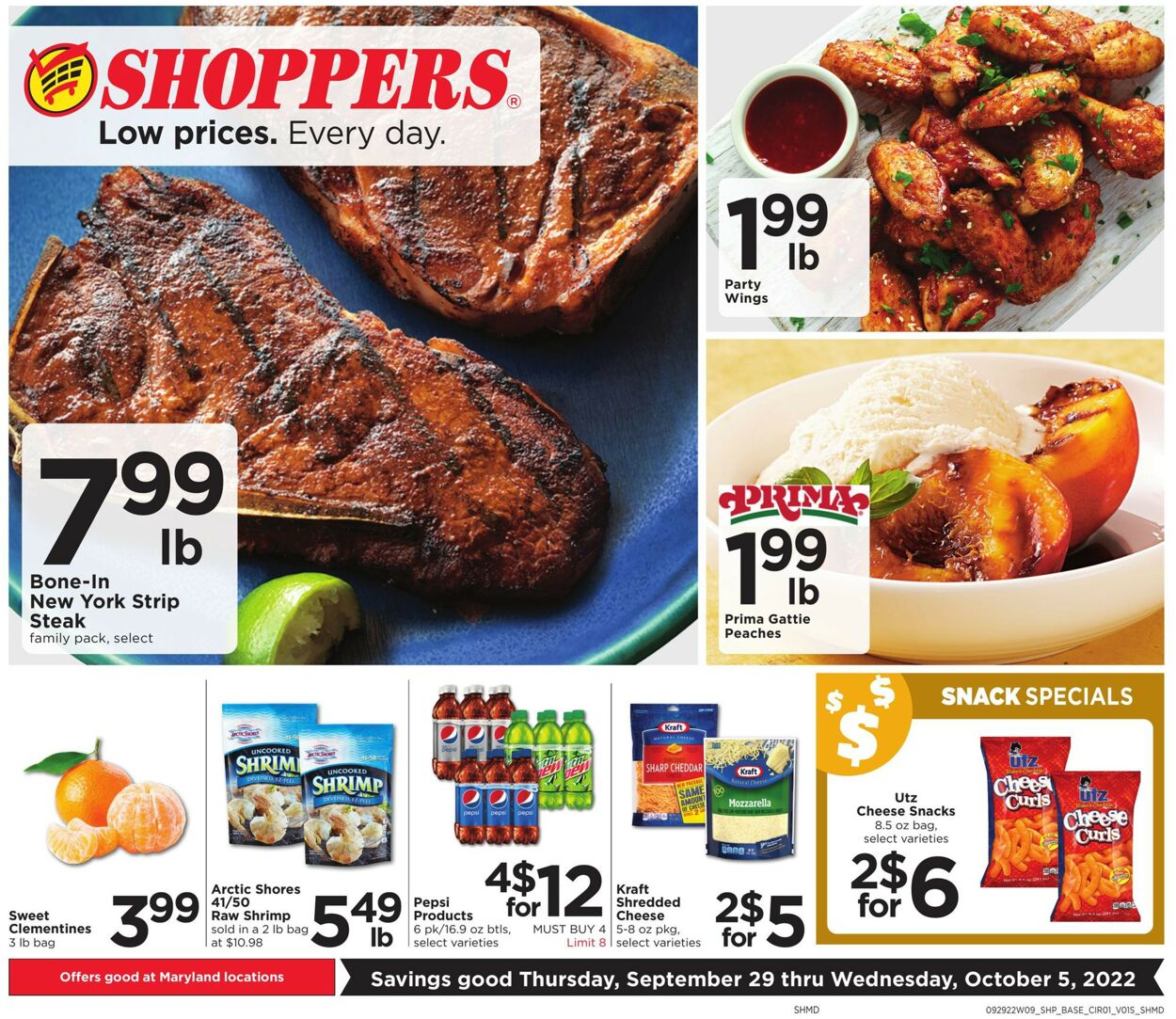 Shoppers Food & Pharmacy Ad from 09/29/2022