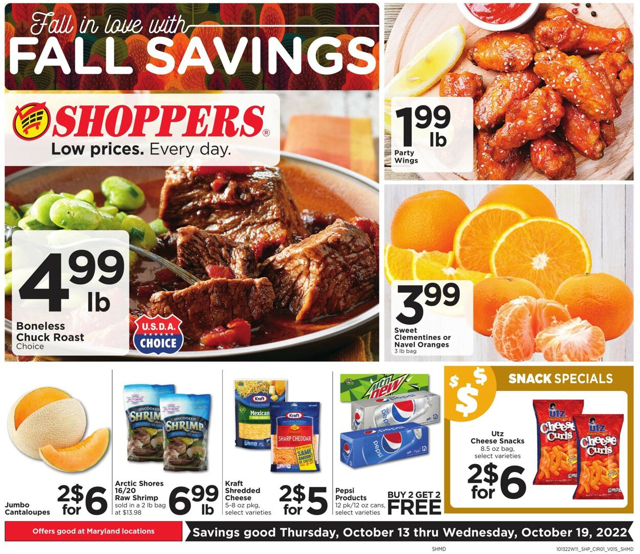 Shoppers Food & Pharmacy Ad from 10/13/2022