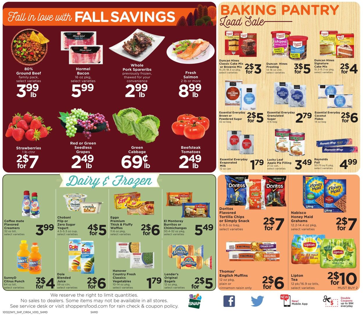 Shoppers Food & Pharmacy Ad from 10/13/2022