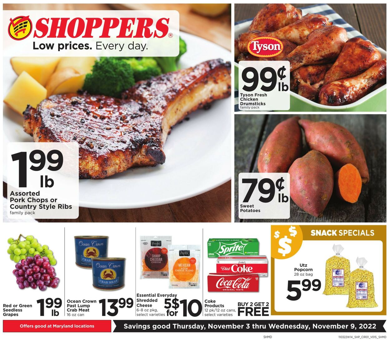 Shoppers Food & Pharmacy Ad from 11/03/2022