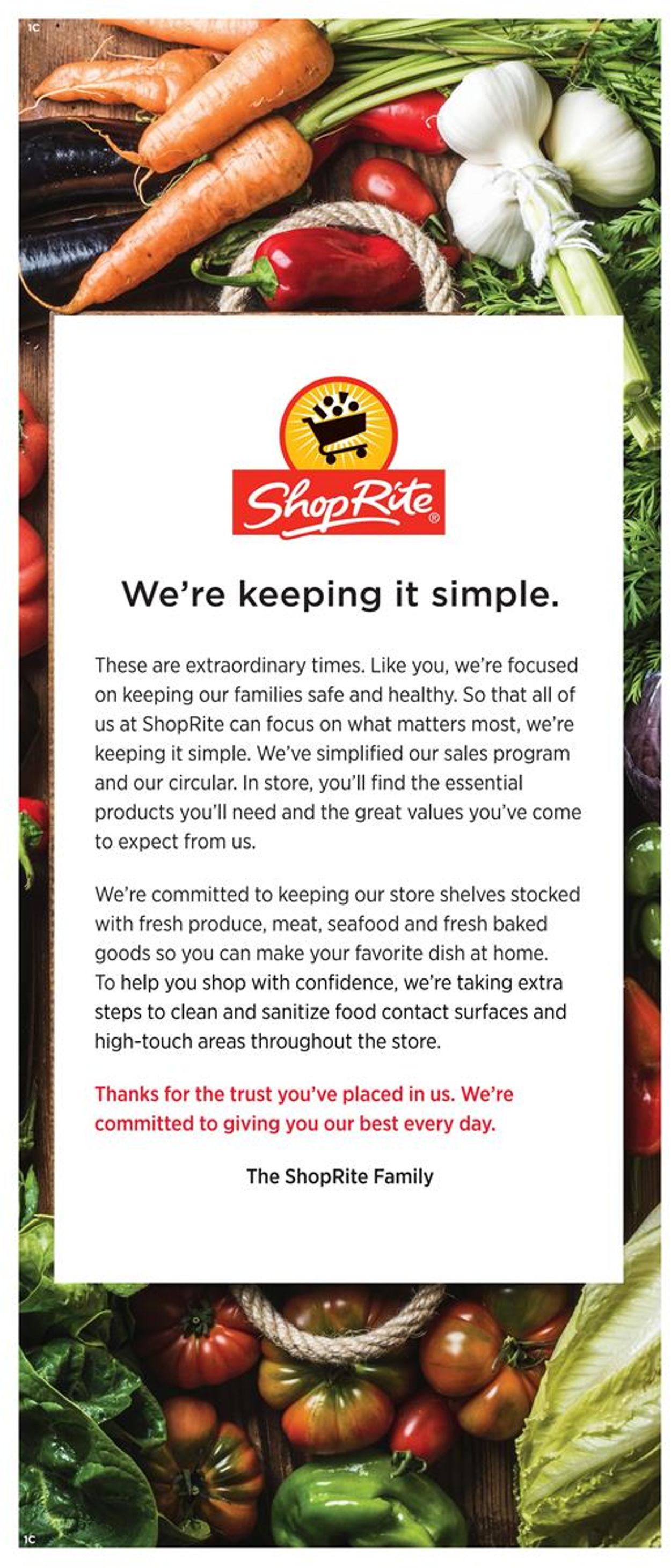 ShopRite Ad from 03/29/2020