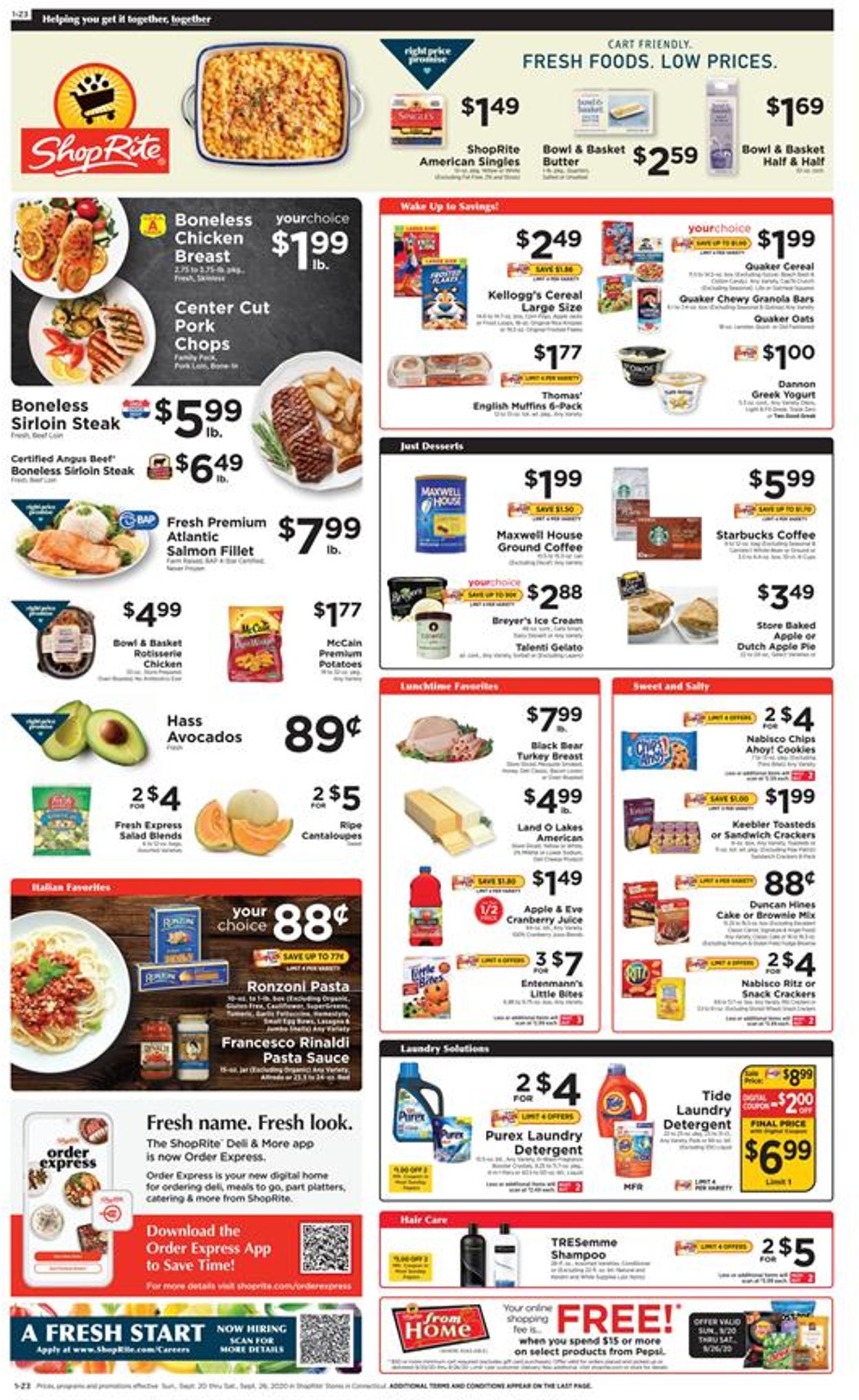 ShopRite Ad from 09/20/2020