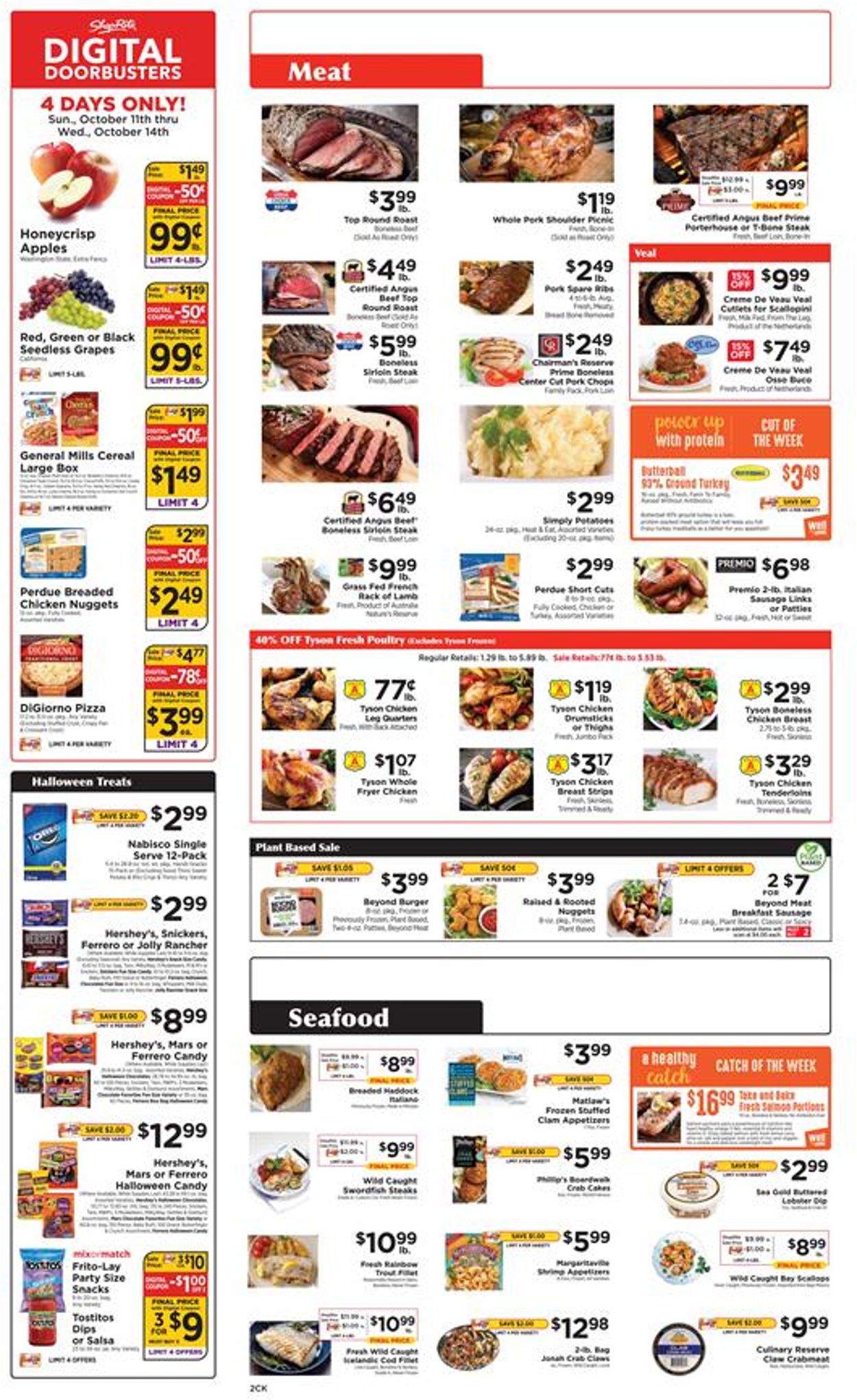 ShopRite Ad from 10/11/2020