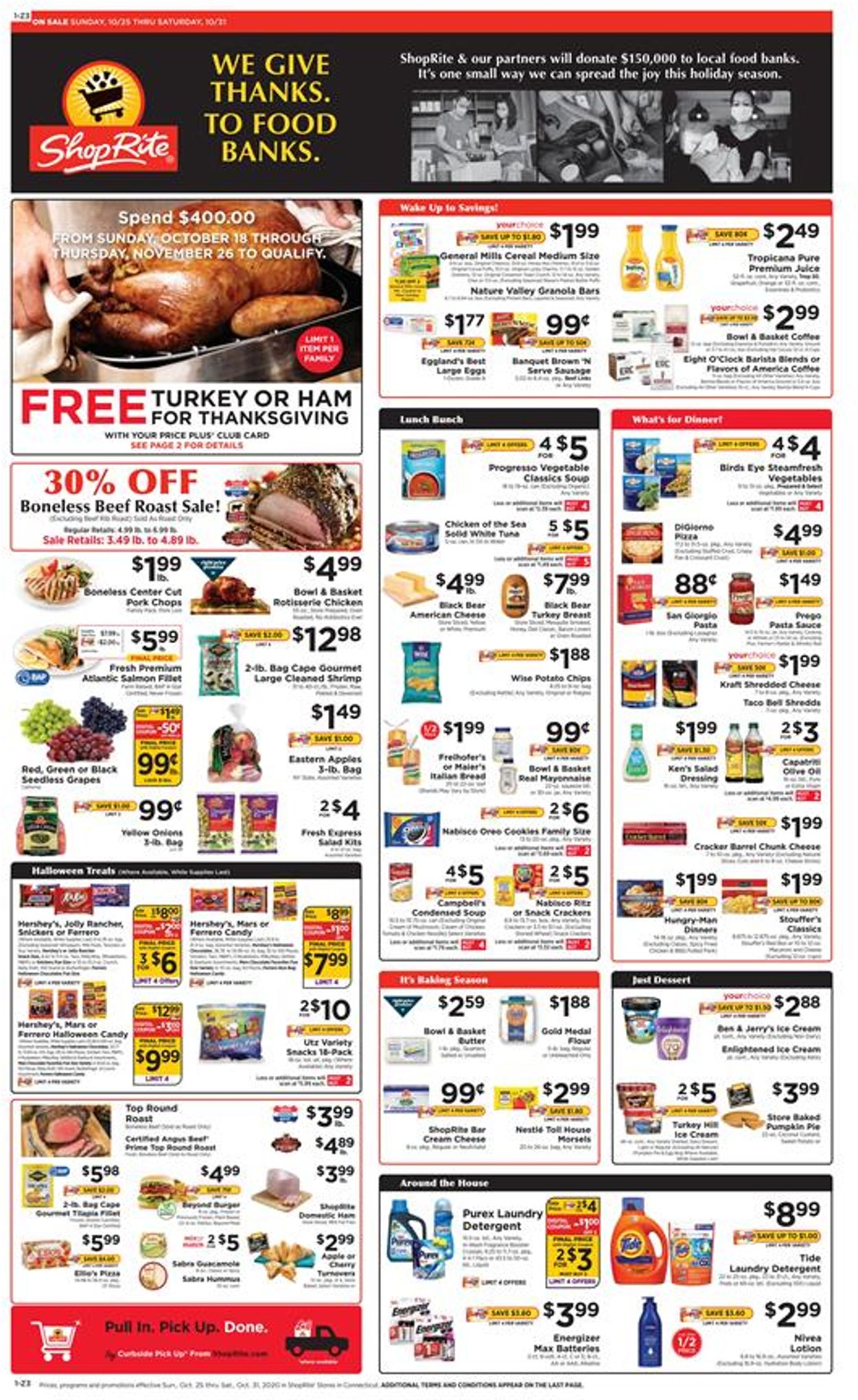 ShopRite Ad from 10/25/2020