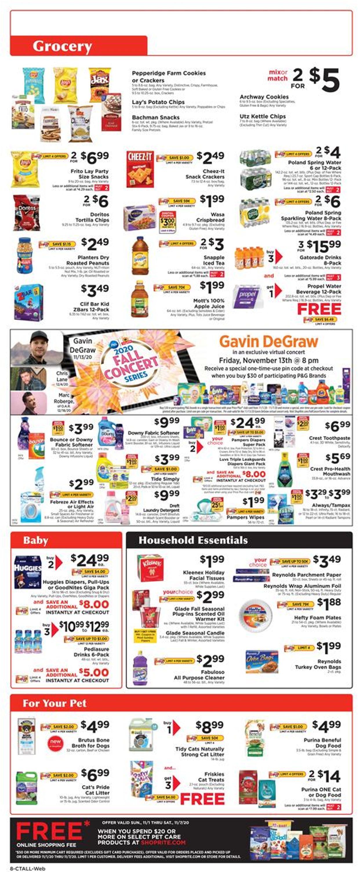 ShopRite Ad from 11/01/2020
