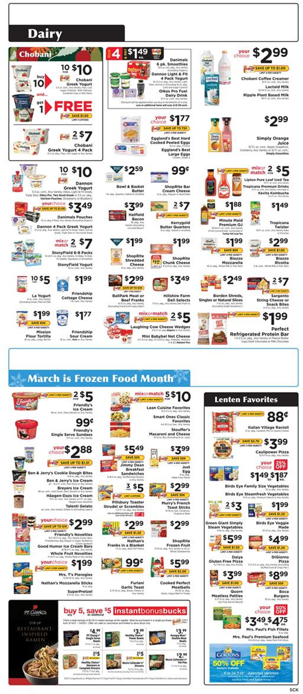 ShopRite Ad from 03/14/2021