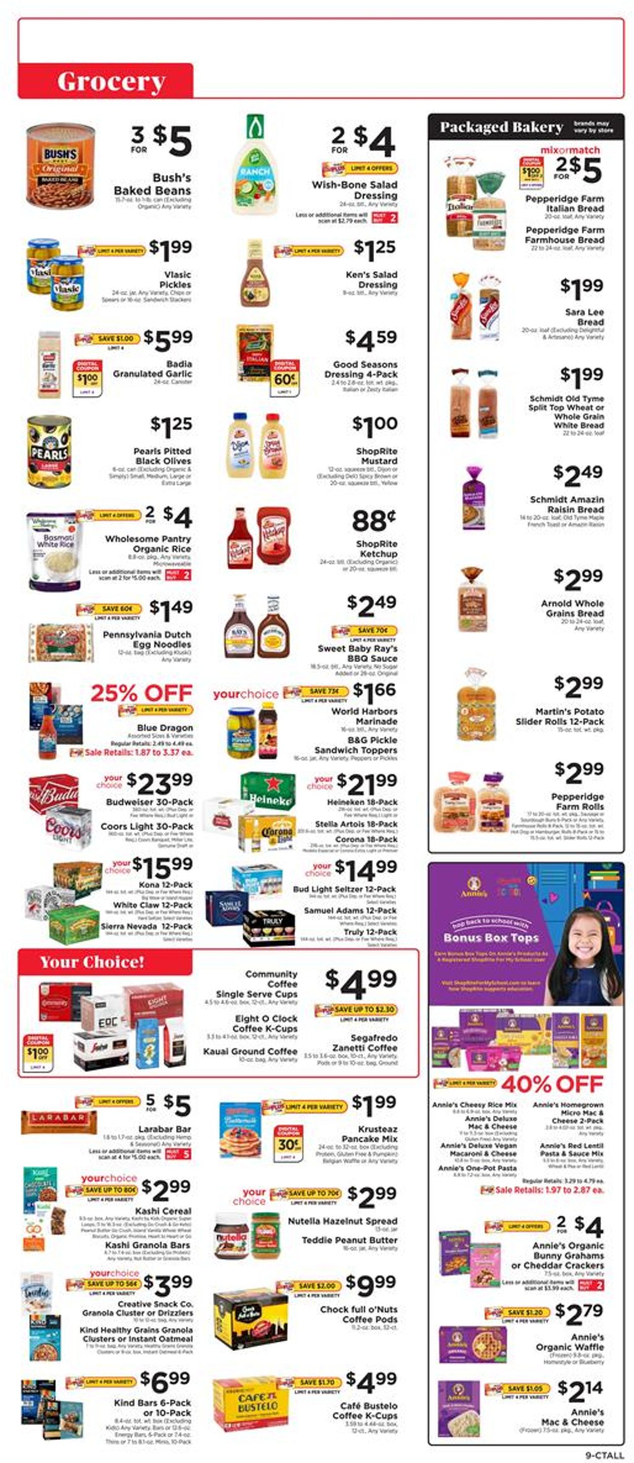 ShopRite Ad from 08/15/2021
