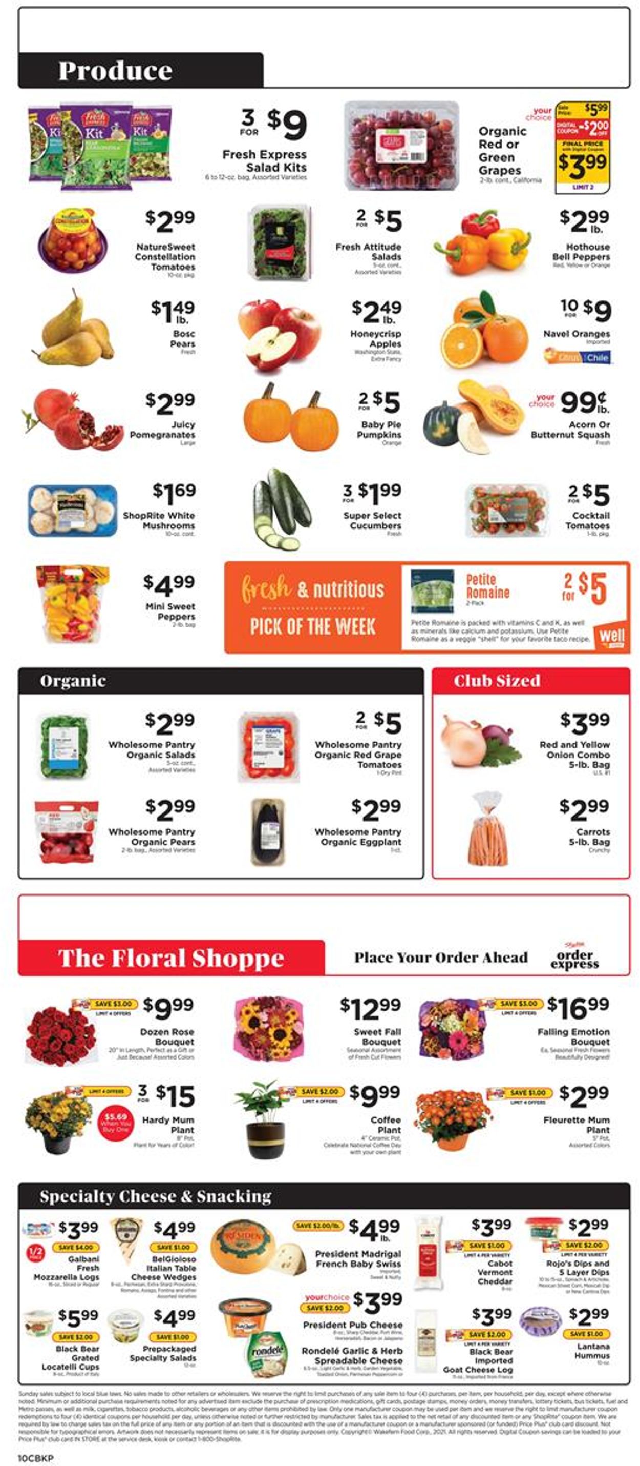 ShopRite Ad from 09/26/2021
