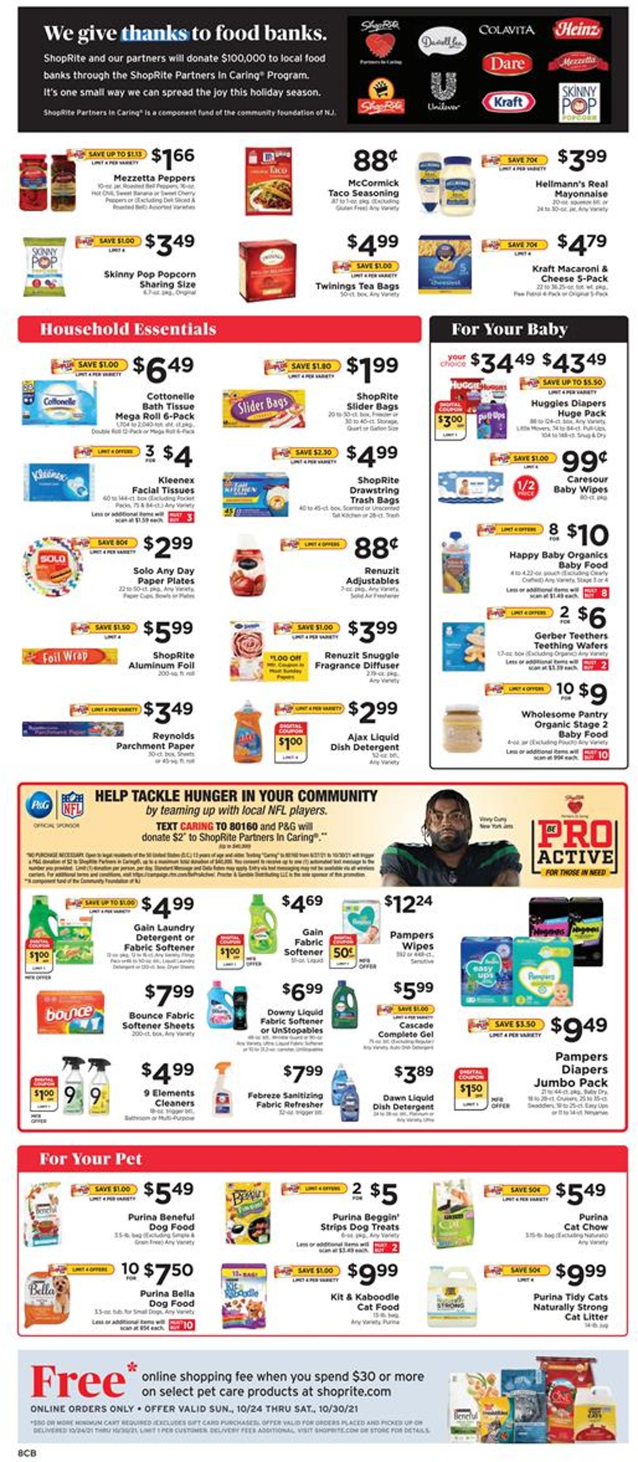 ShopRite Ad from 10/24/2021