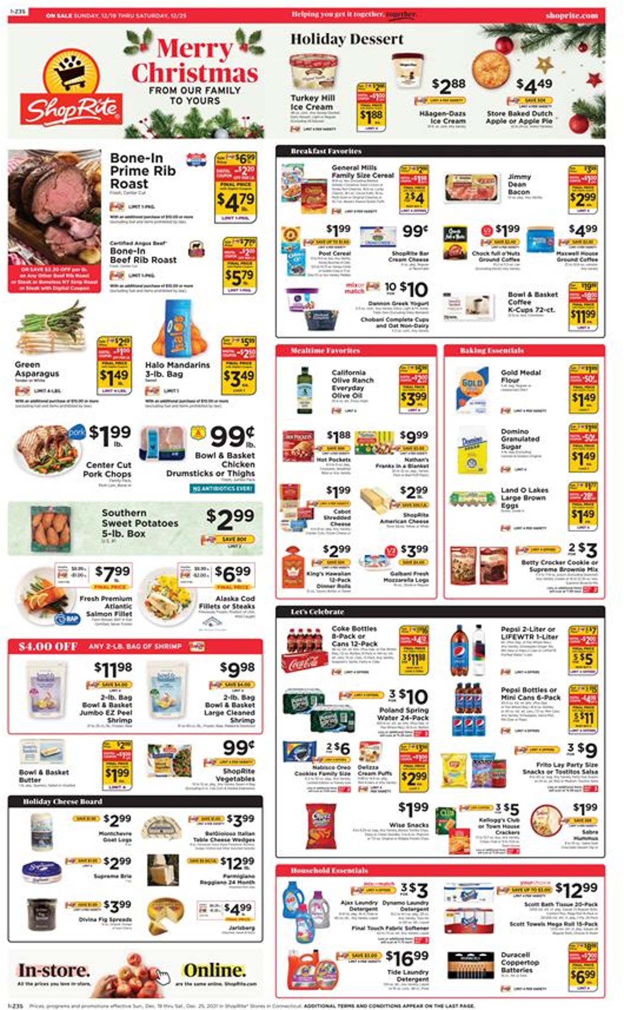 ShopRite HOLIDAY 2021 Current weekly ad 12/19 12/25/2021