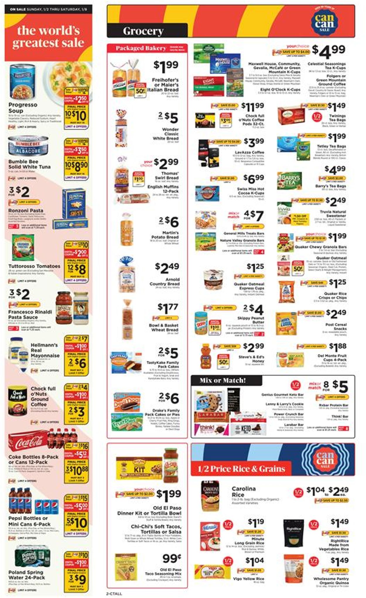 ShopRite Ad from 01/02/2022
