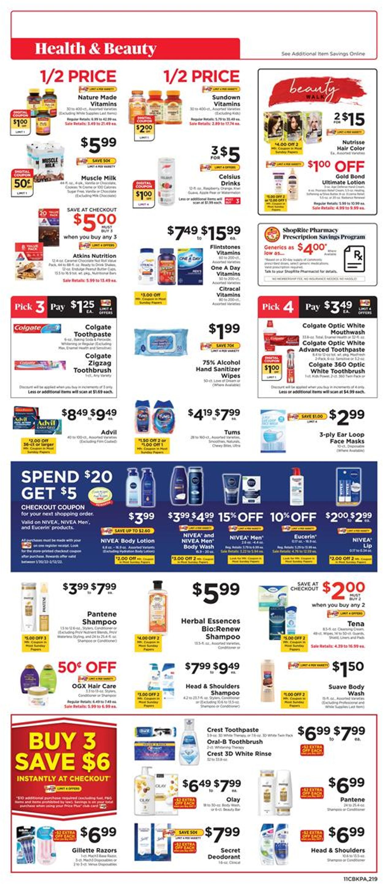 ShopRite Ad from 01/30/2022