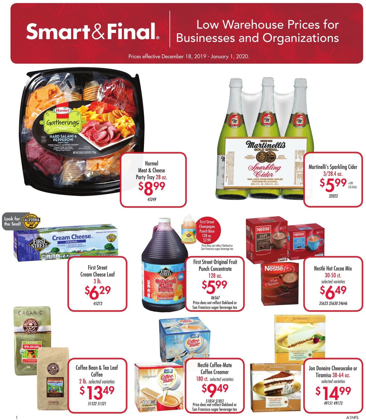 Smart and Final Ad from 12/18/2019