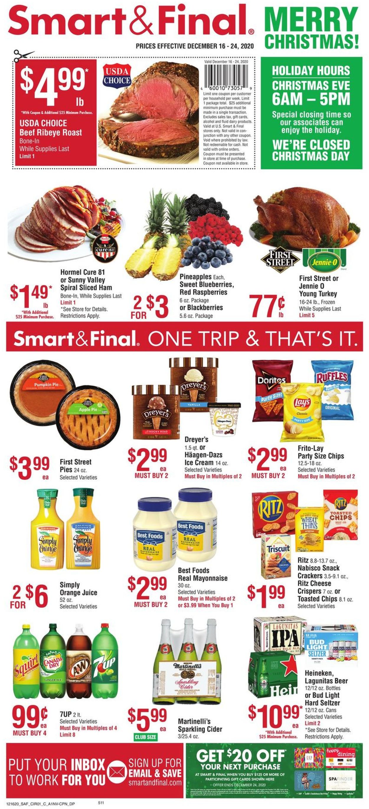 Smart and Final Ad from 12/16/2020