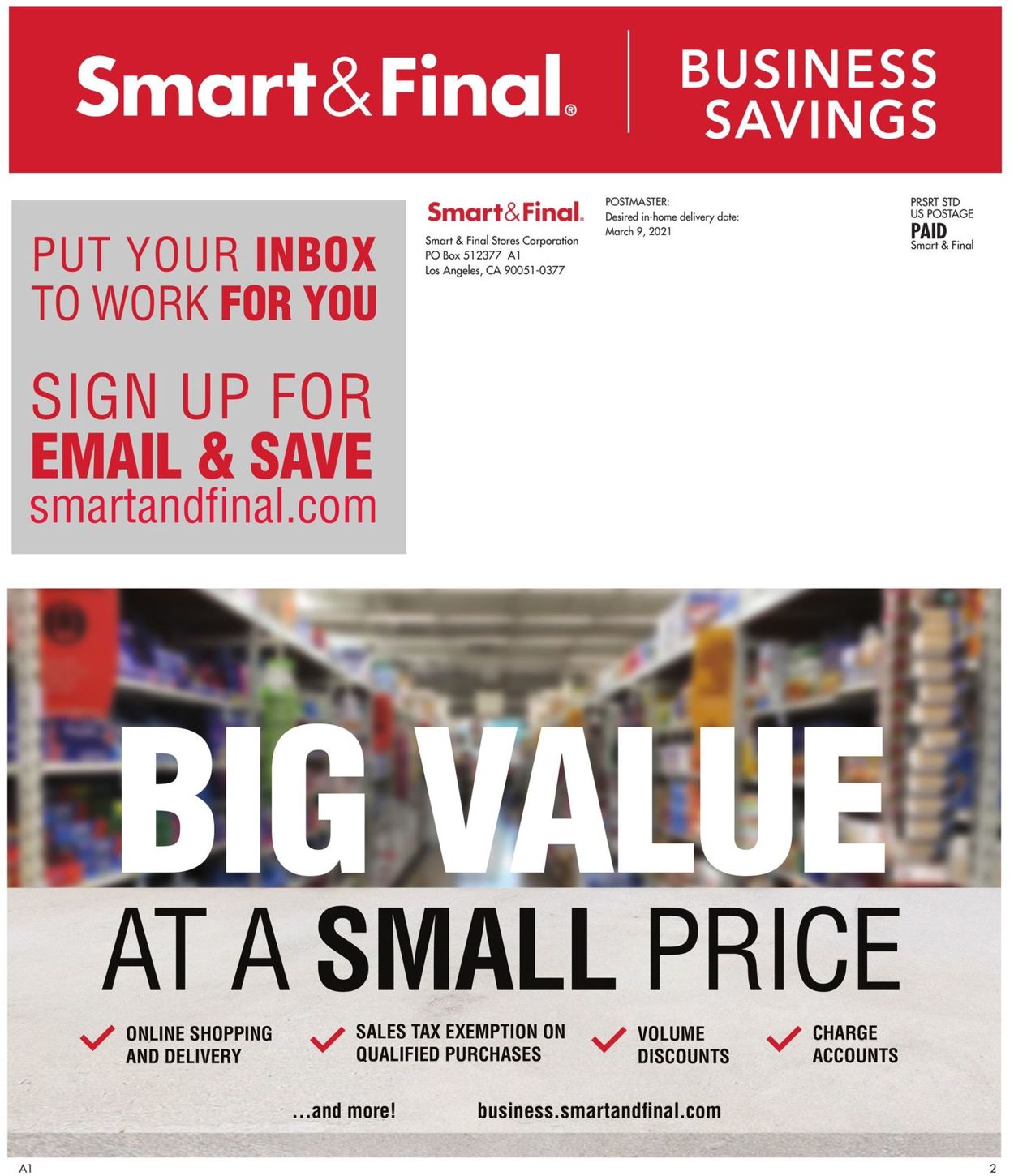 Smart and Final Ad from 03/10/2021