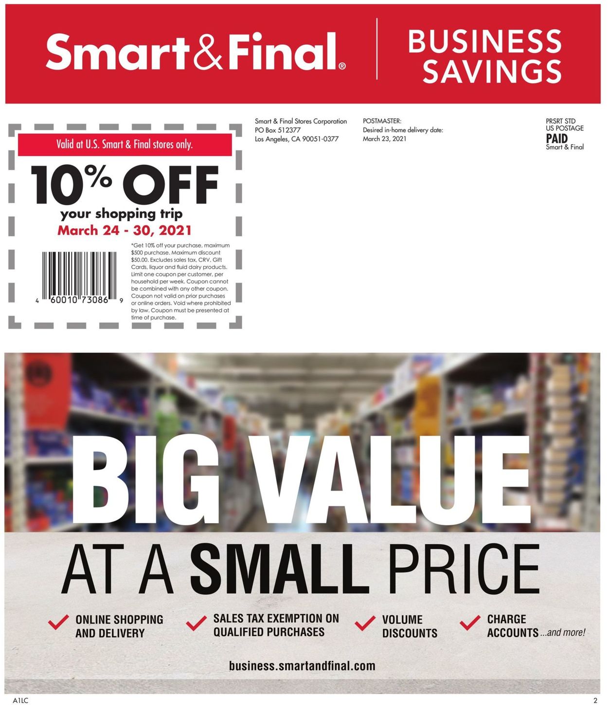 Smart and Final Ad from 03/24/2021
