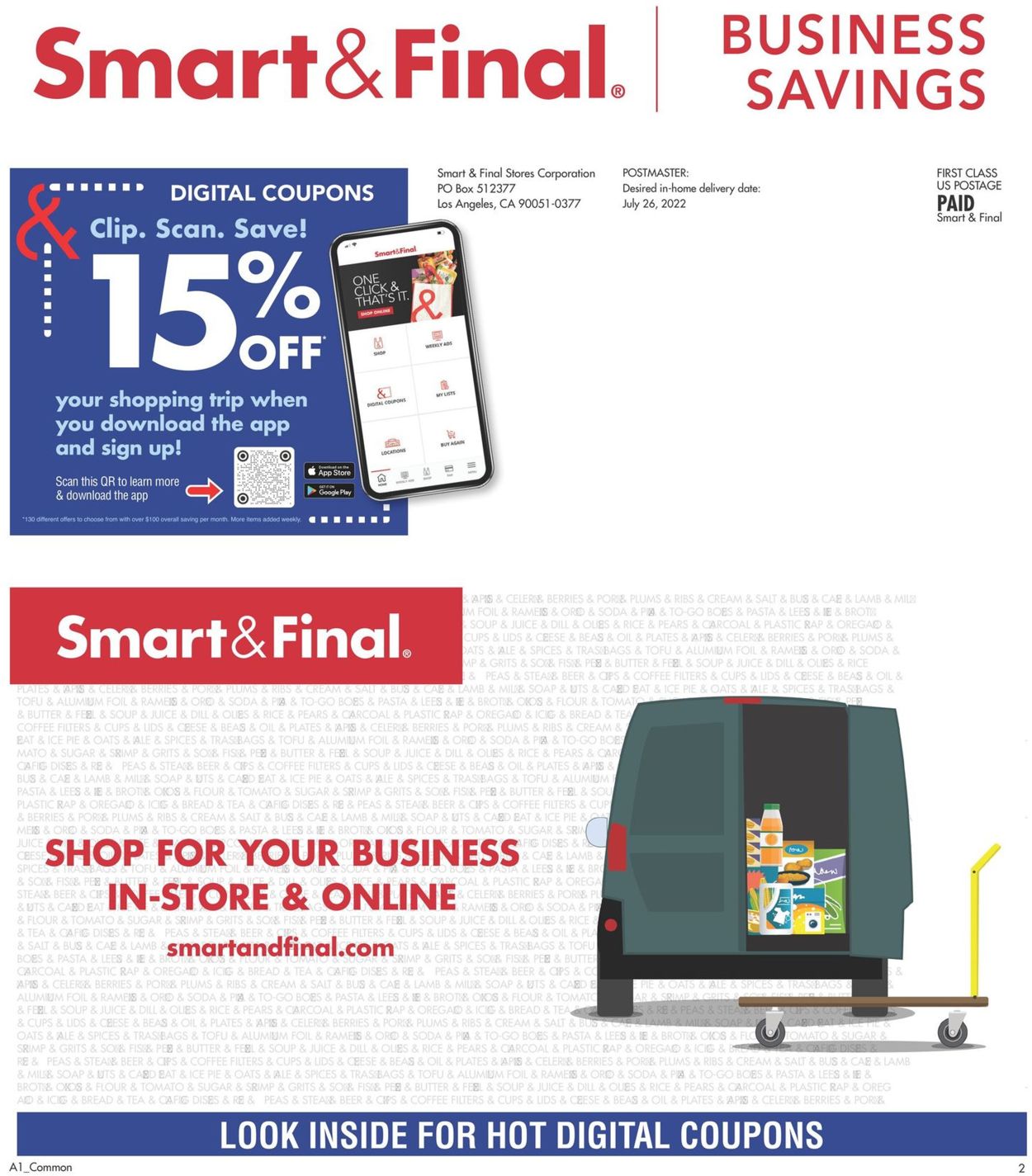 Smart and Final Ad from 07/27/2022