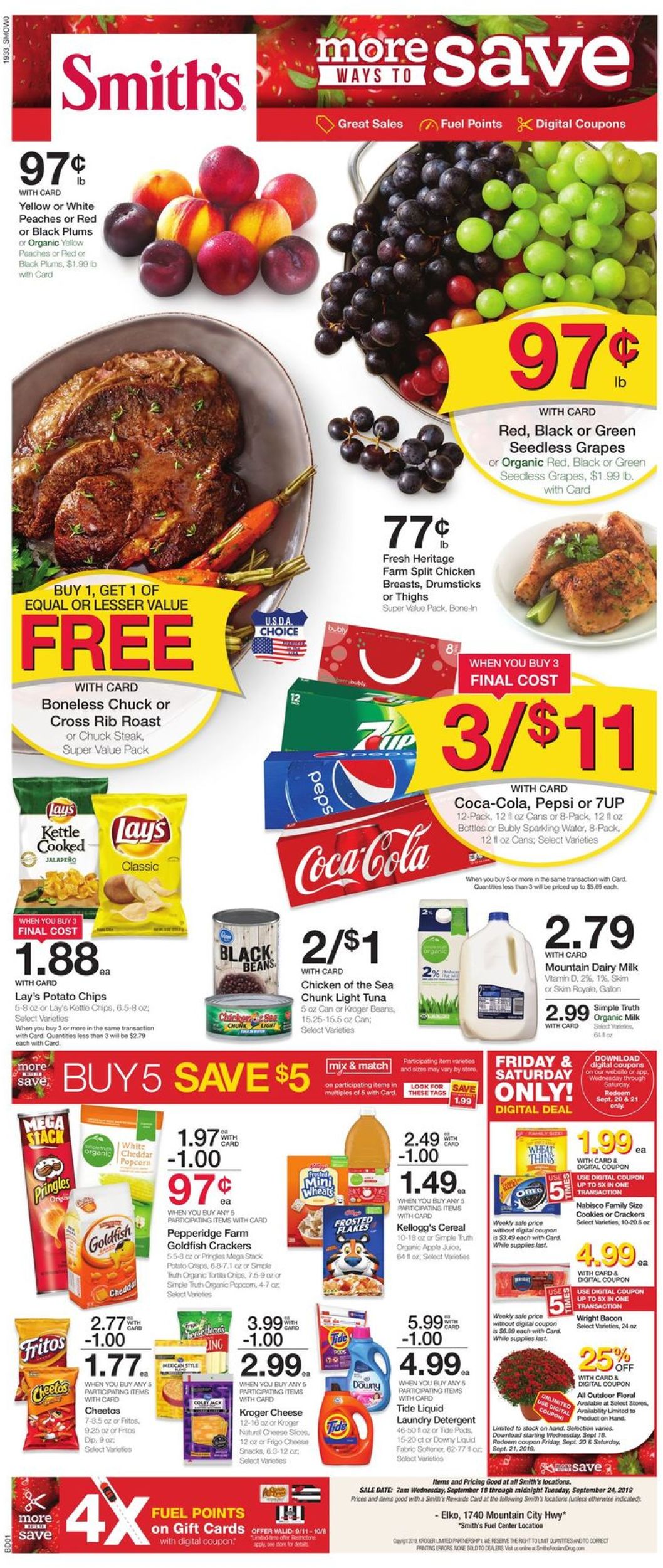 Smith's Ad from 09/18/2019